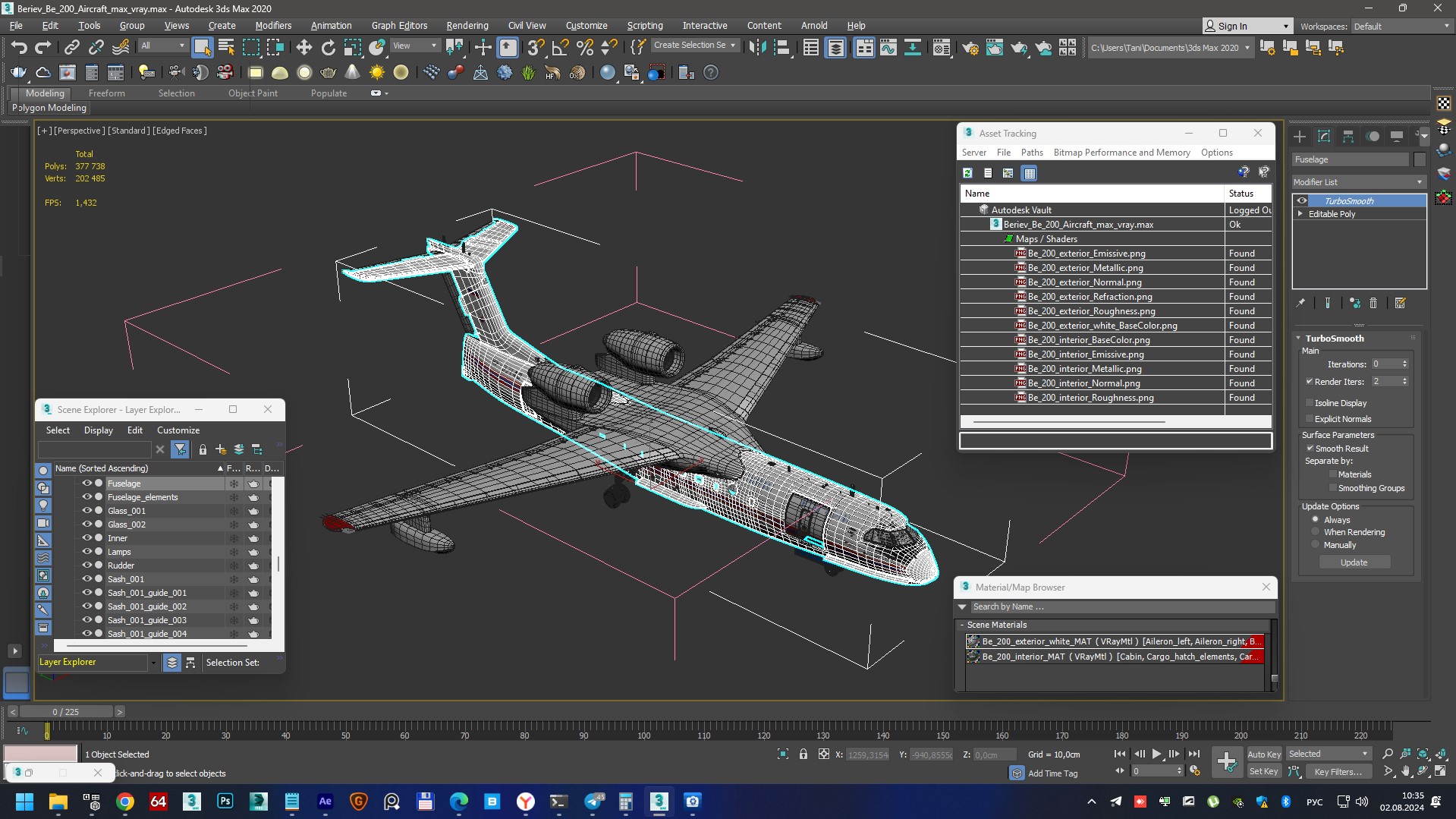 Beriev Be 200 Aircraft 3D