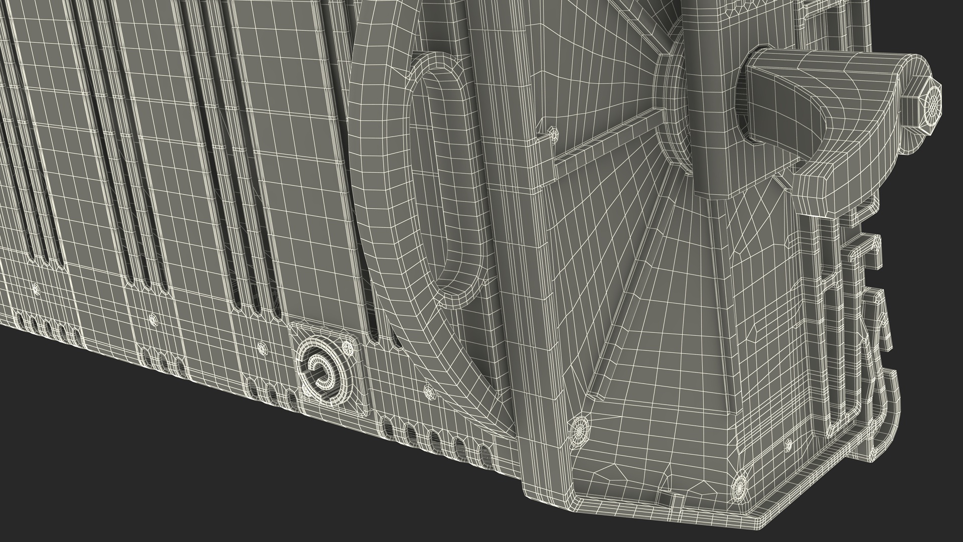 3D Double Flood Light model