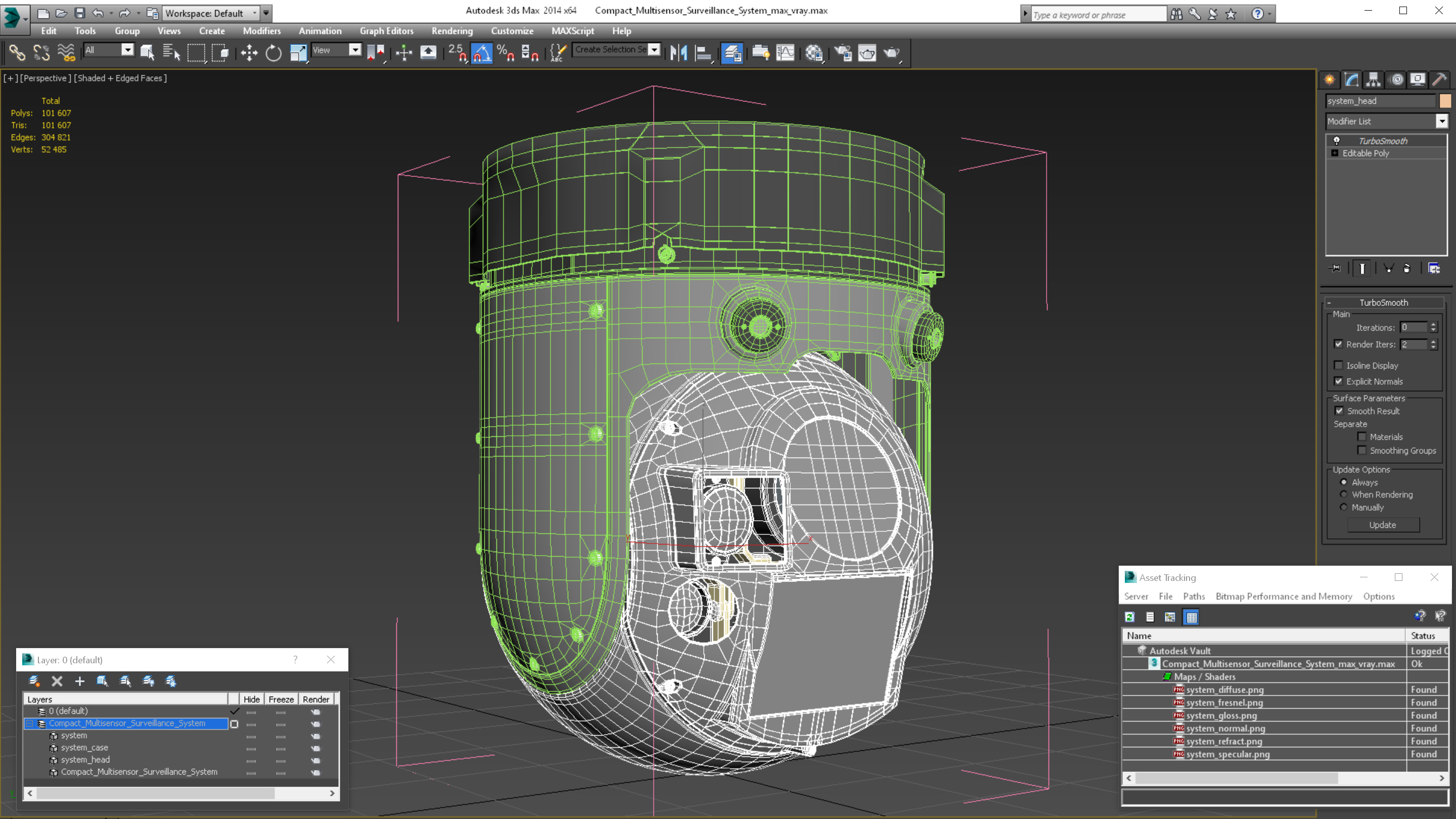 Compact Multisensor Surveillance System 3D model