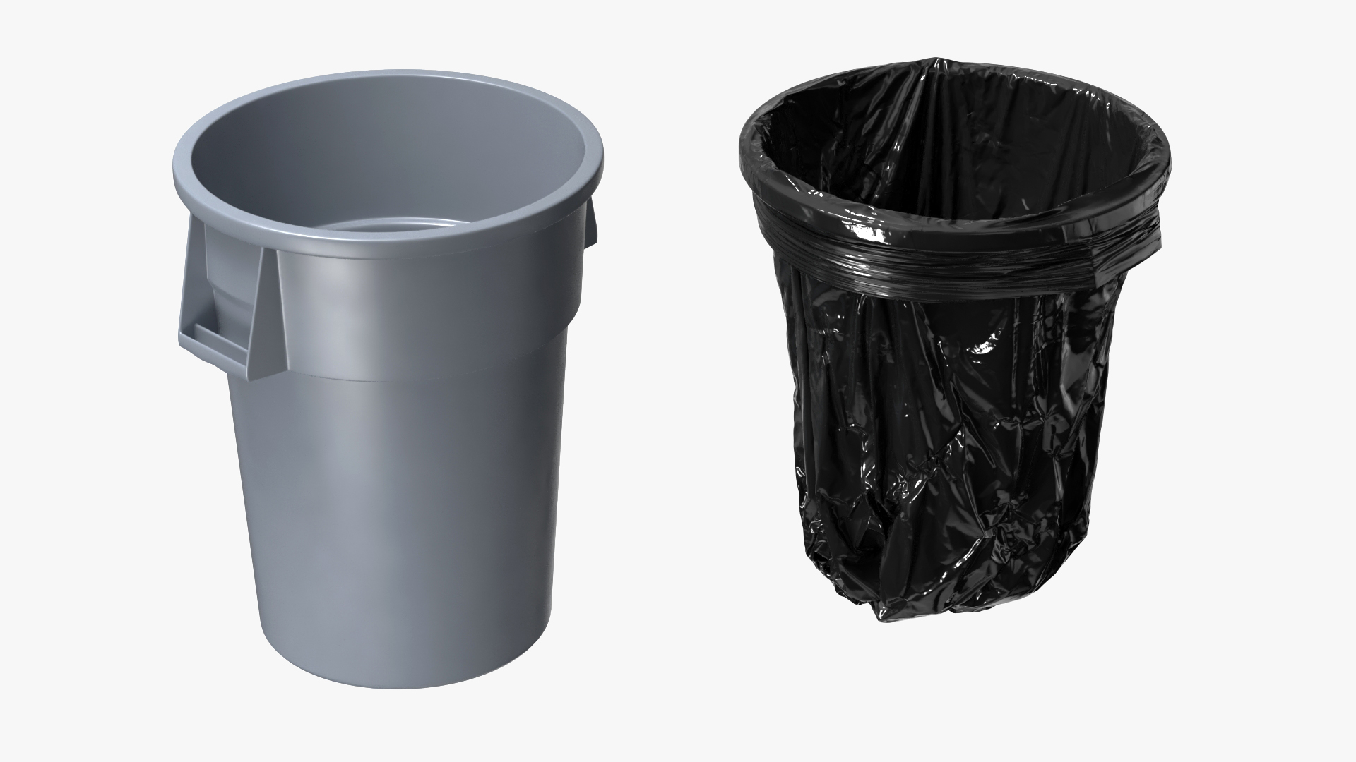 3D Trash Bag in a Can model