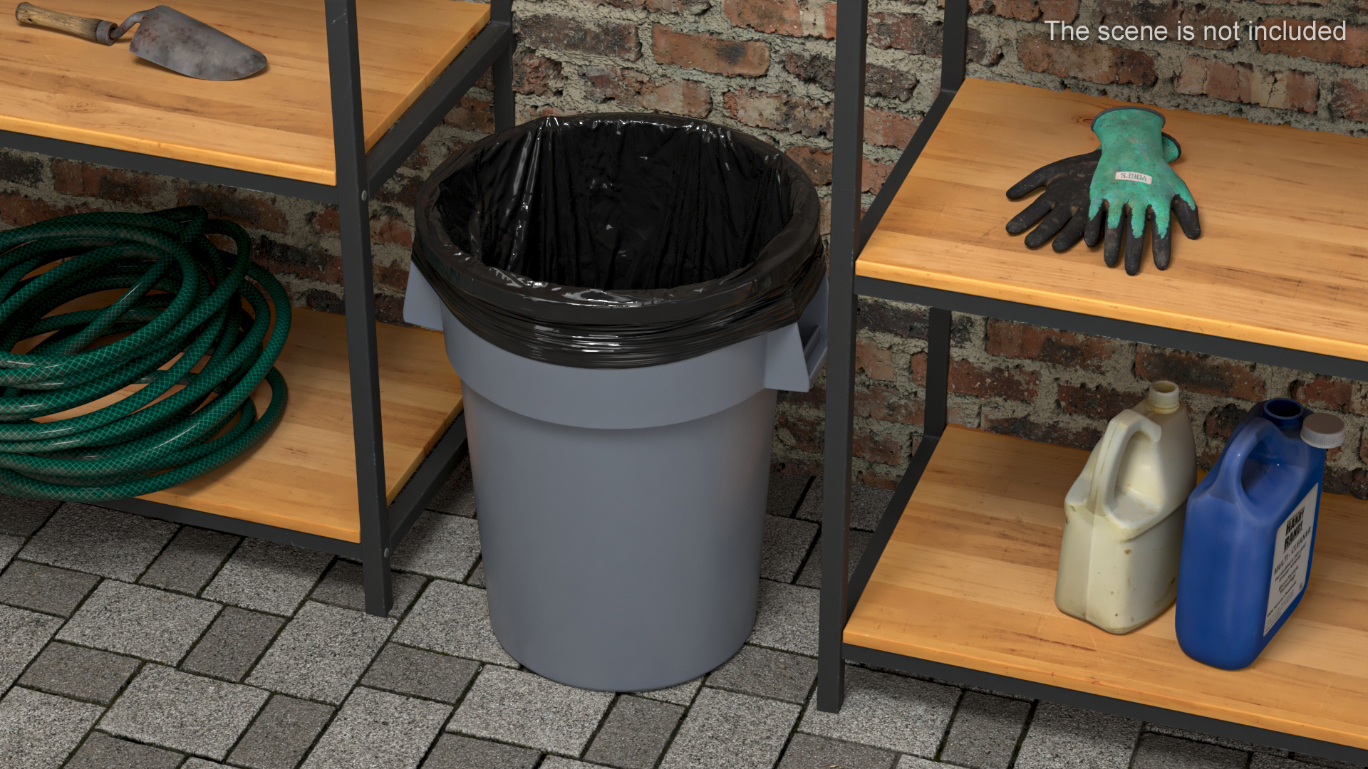 3D Trash Bag in a Can model