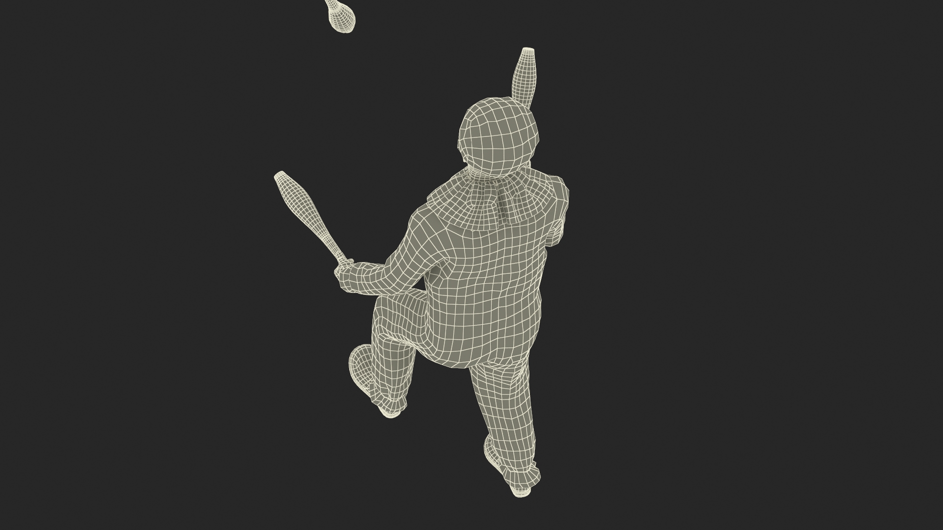 Clown Juggling Henrys Grip Clubs 3D