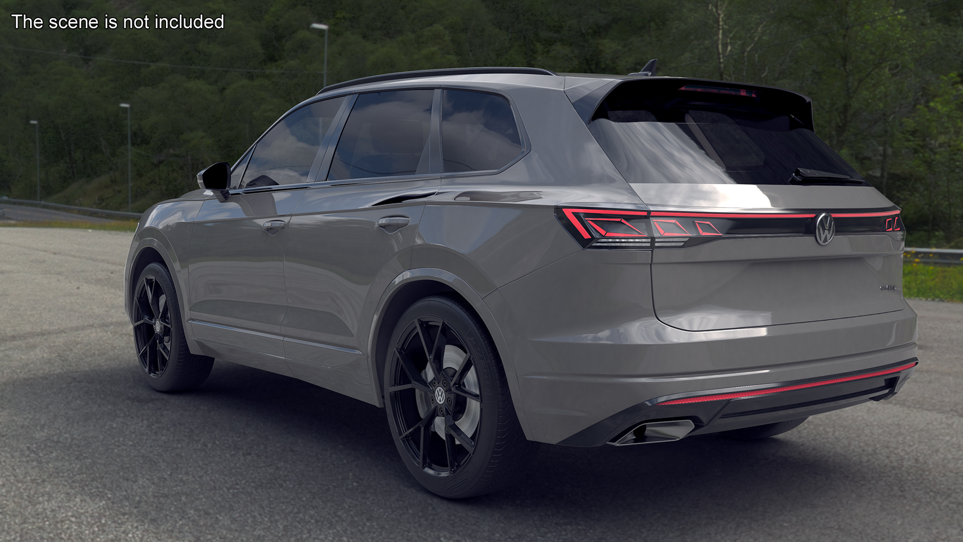 3D Volkswagen Touareg 2024 Grey model