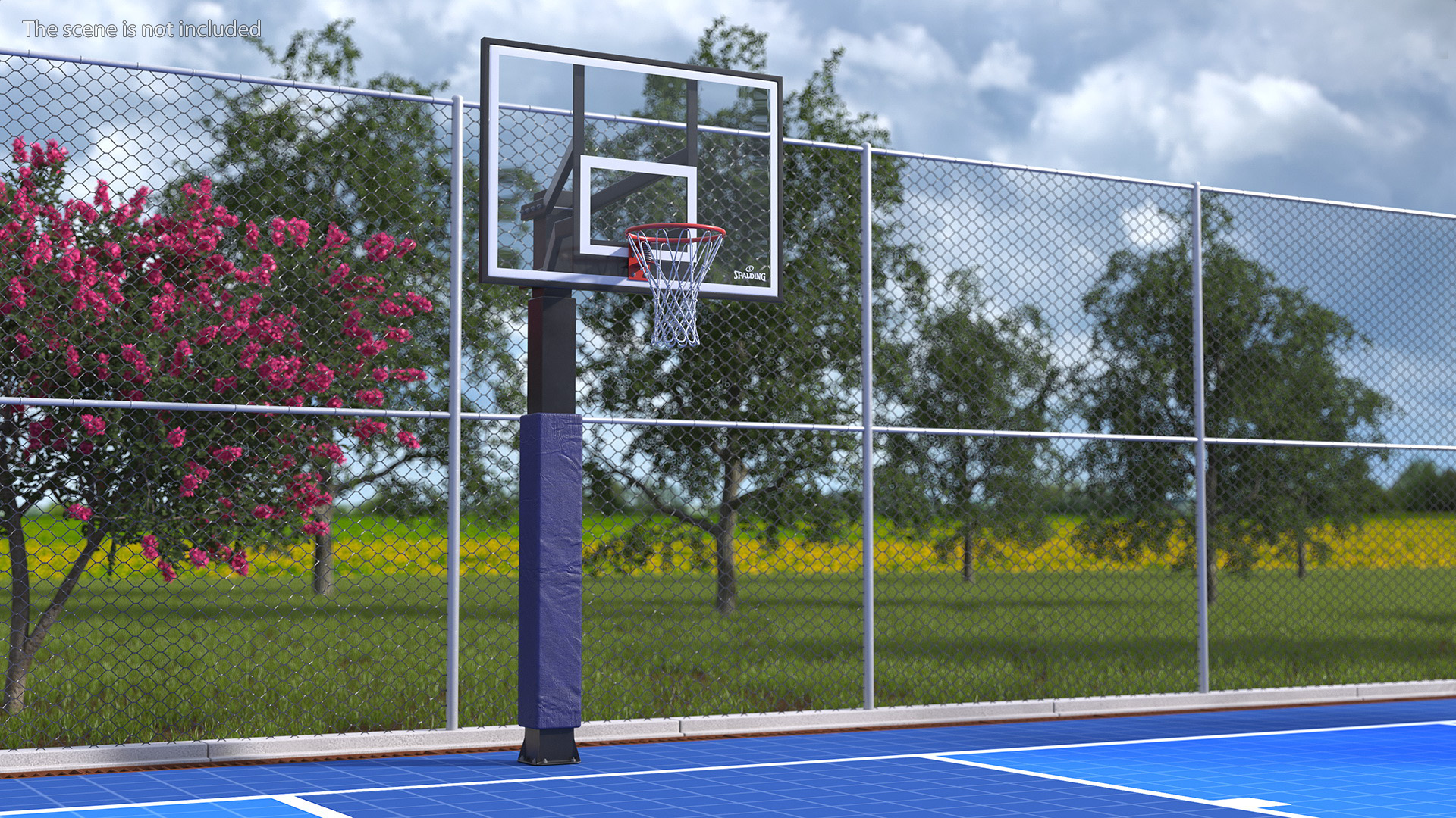 3D model Ground Outdoor Basketball Hoop