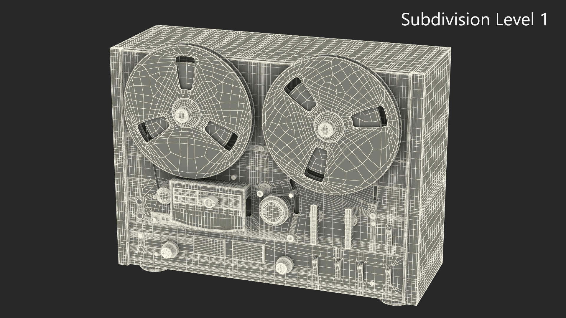 3D model Tape Recorder AKAI 4000DS