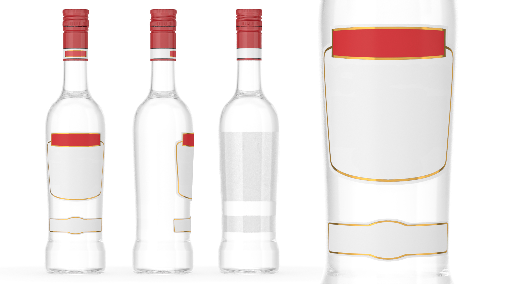 3D model Liqueur 750ml Bottle