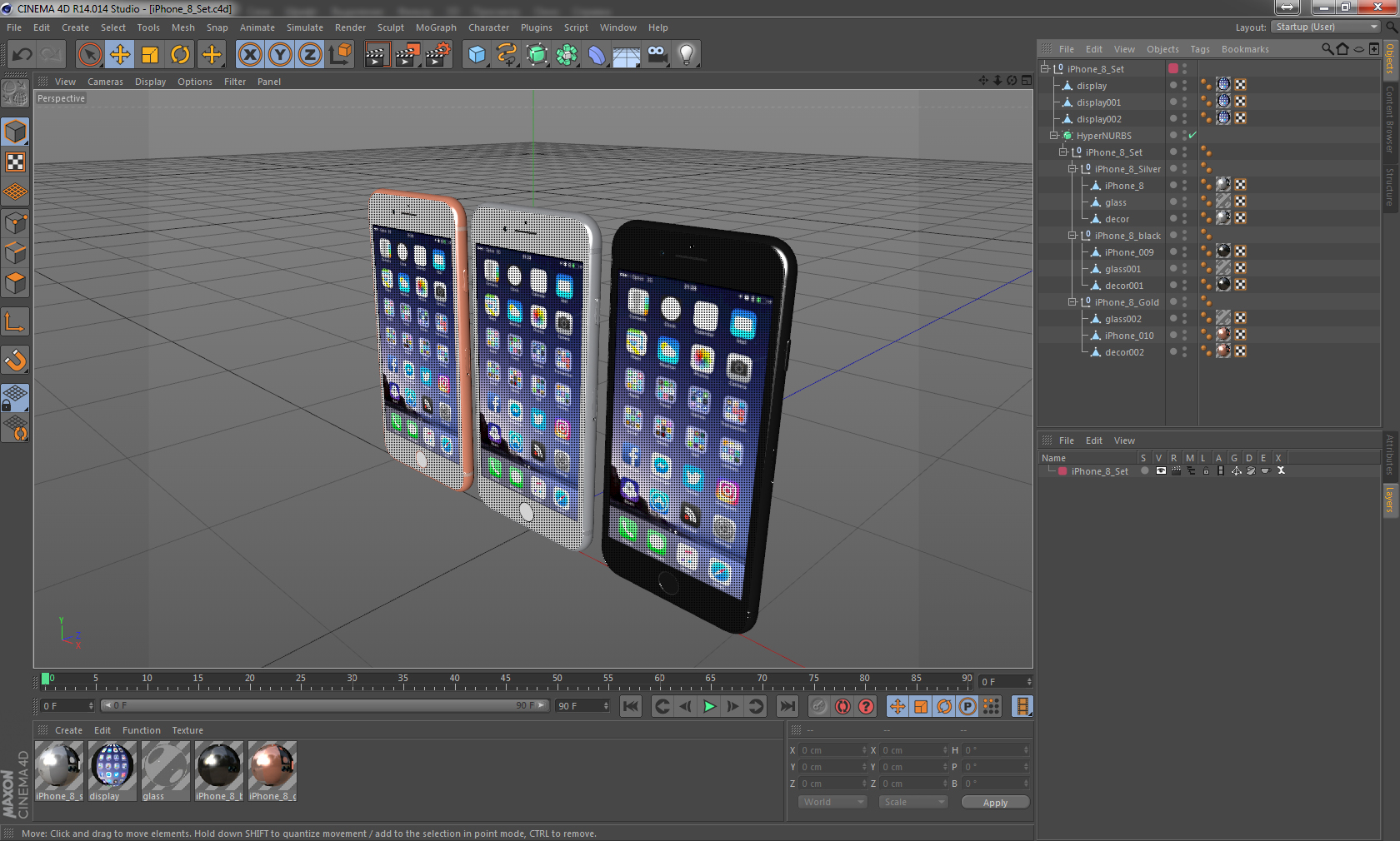 iPhone 8 Set 3D