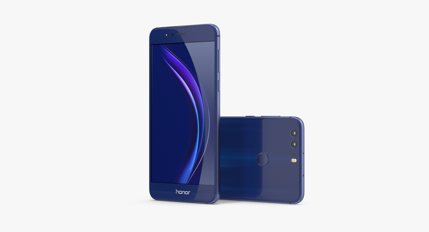 3D Huawei Honor 8 Set model