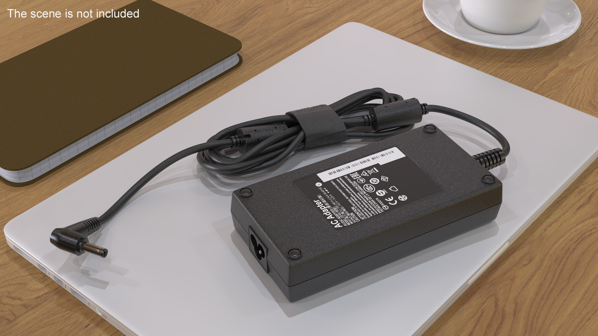 Power supply laptop charger Rolled 3D model