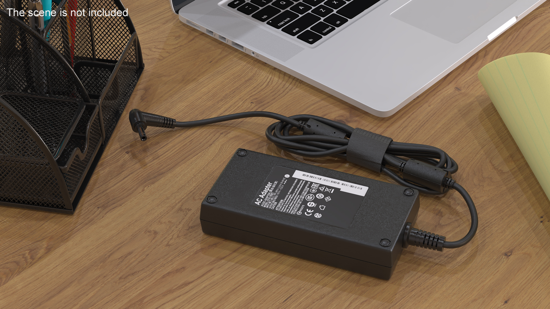 Power supply laptop charger Rolled 3D model