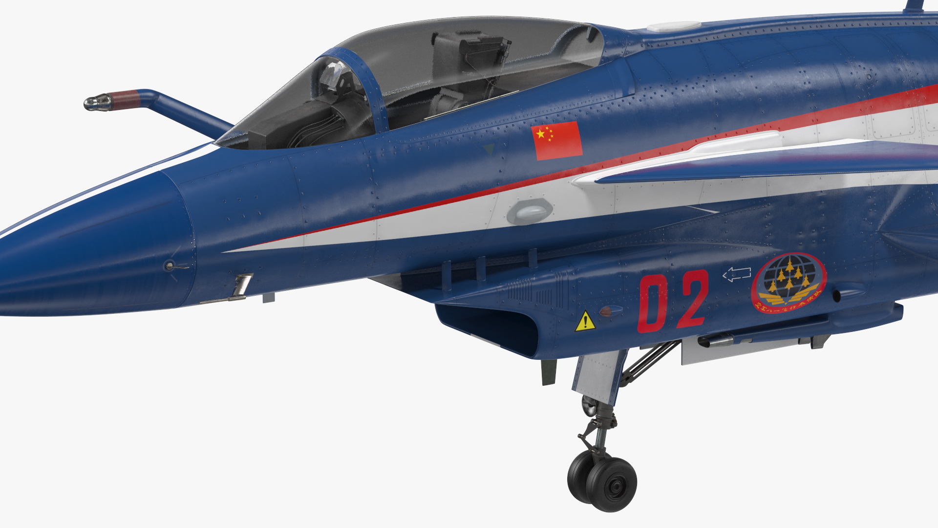 3D model PLAAF J10 Vigorous Dragon Aerobatic Team