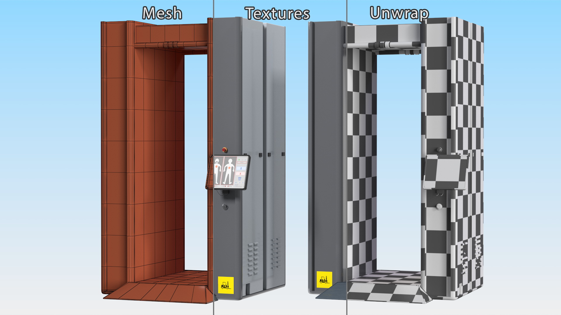 3D X-Ray Body Scanner model