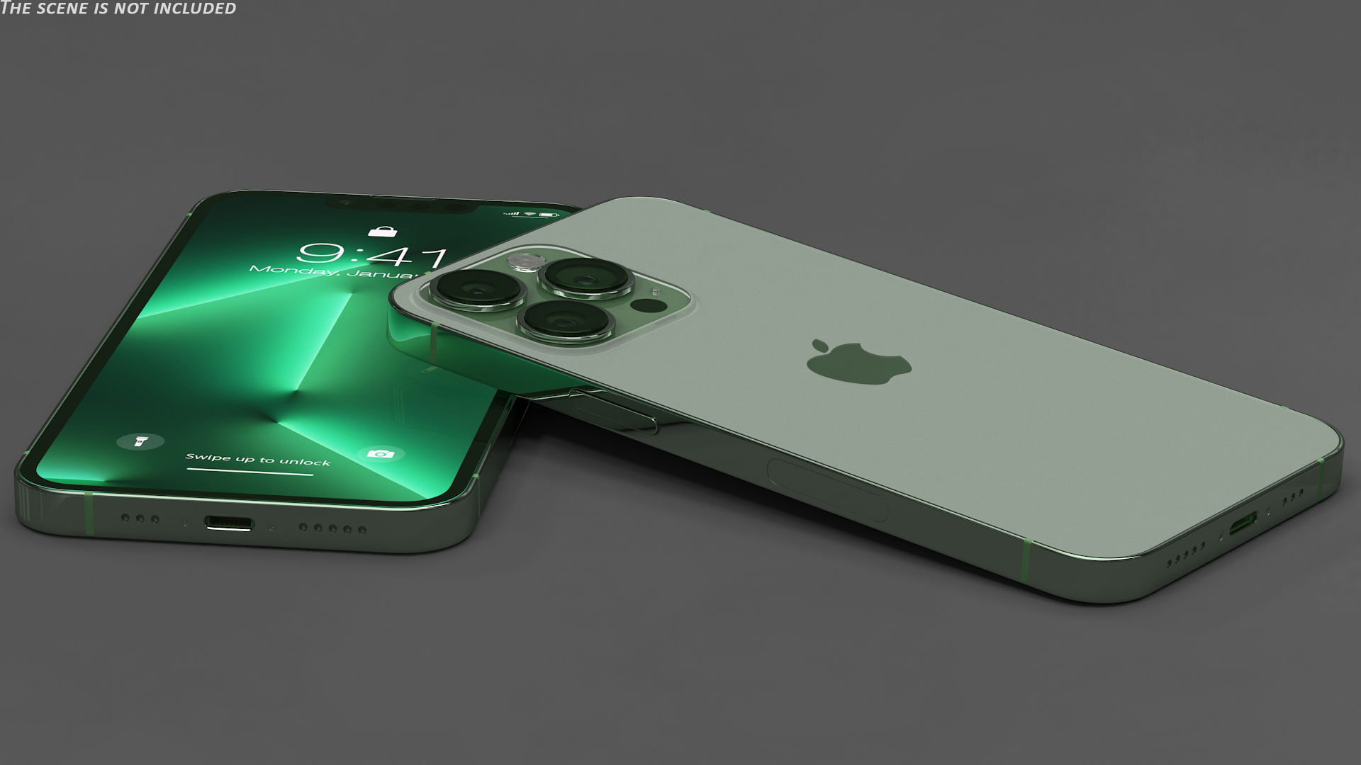 Apple iPhone 13 Pro Alpine Green 3D