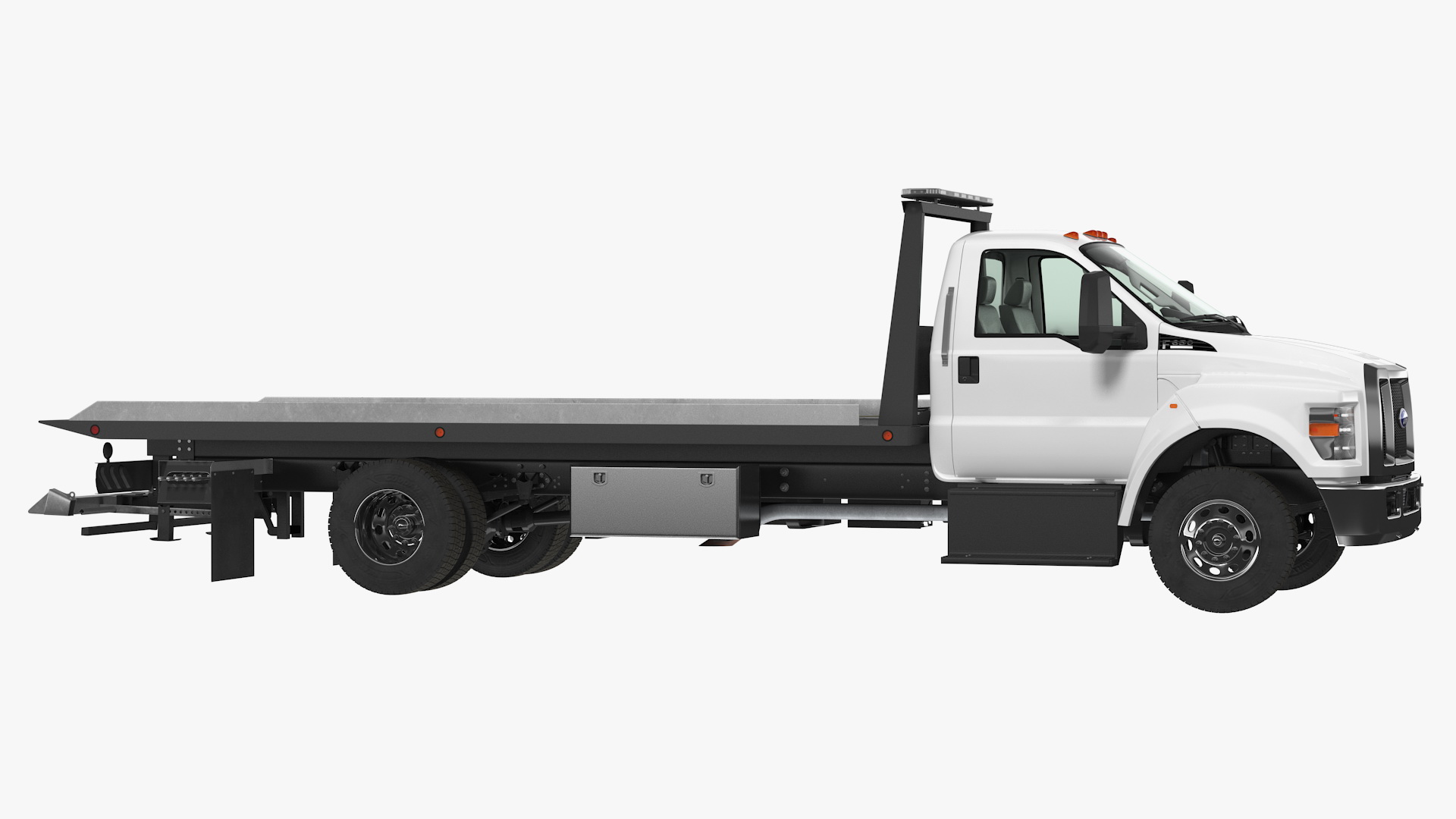 3D Ford F650 Tow Truck Rigged