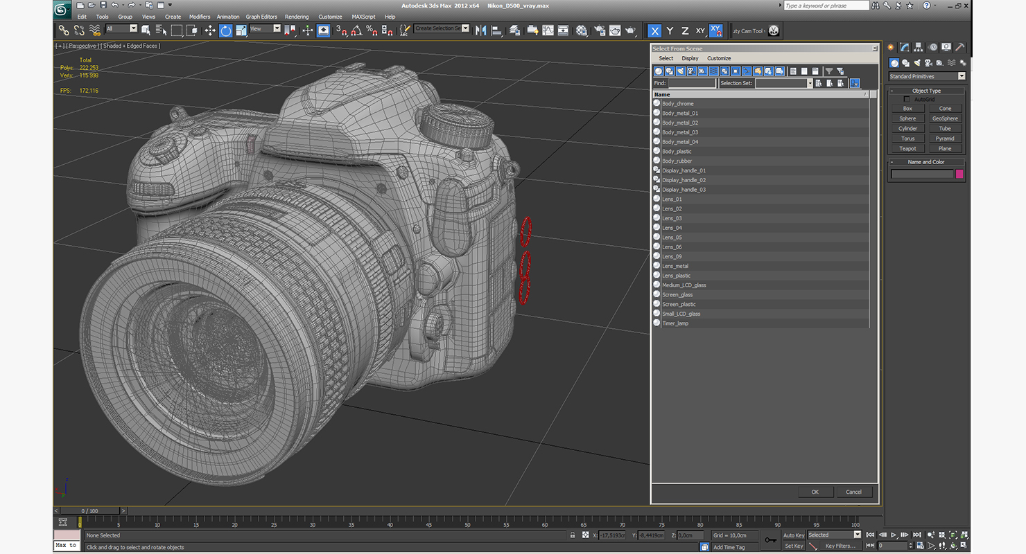 3D model Nikon D500