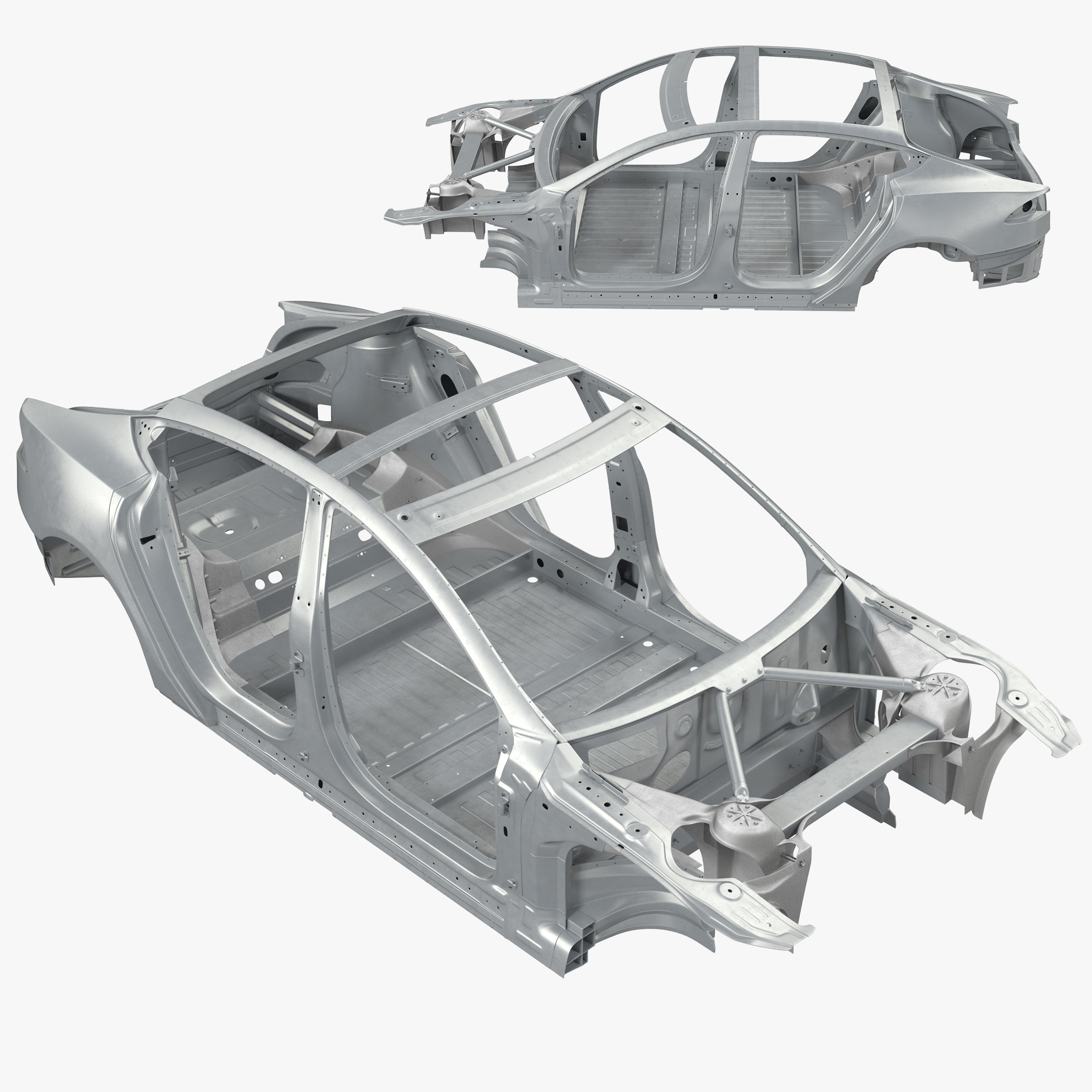 3D Tesla Model S Frame 3