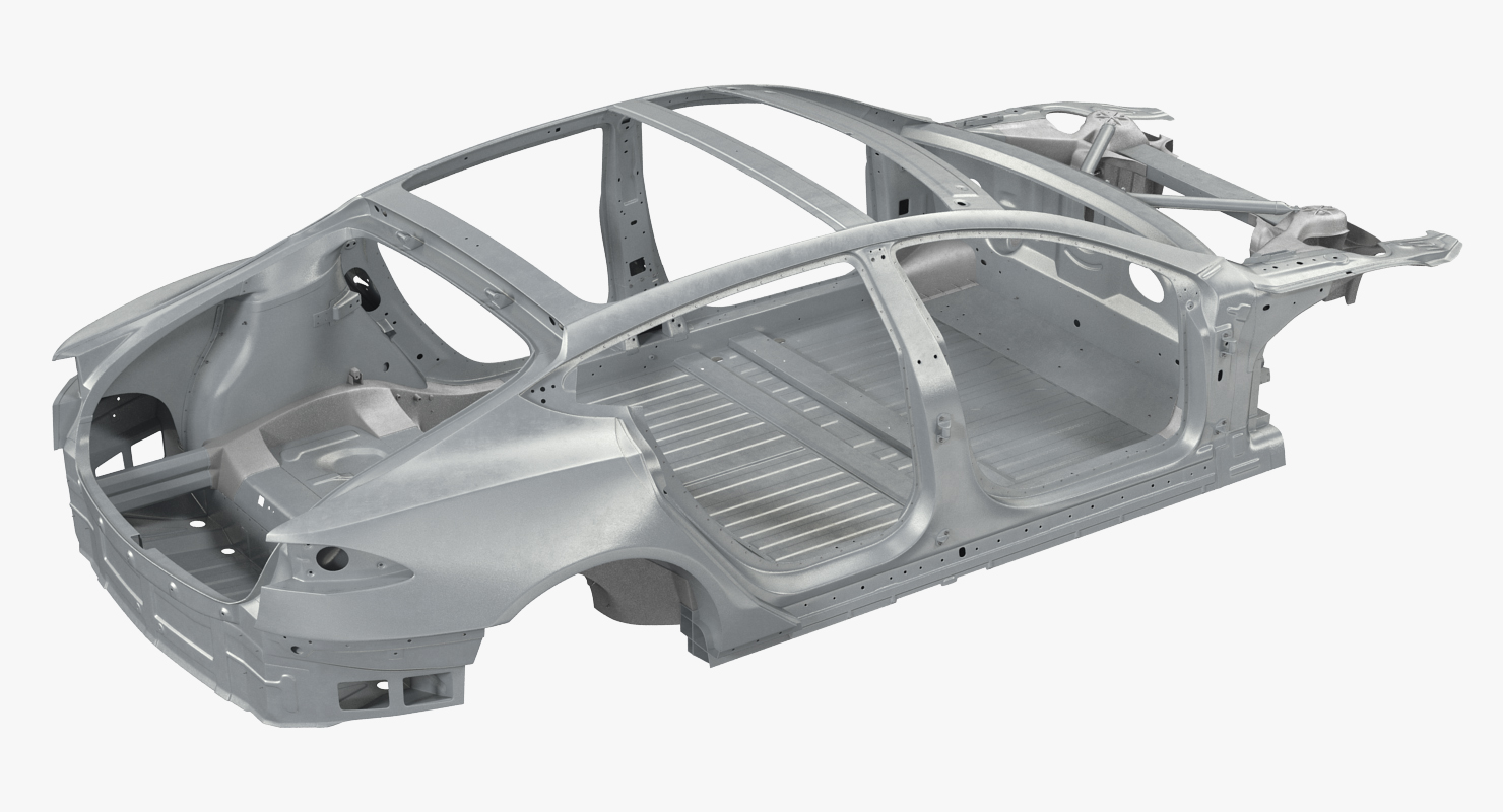 3D Tesla Model S Frame 3