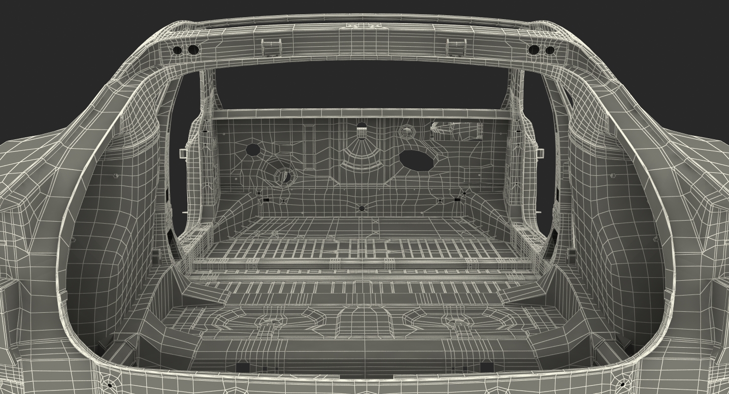 3D Tesla Model S Frame 3