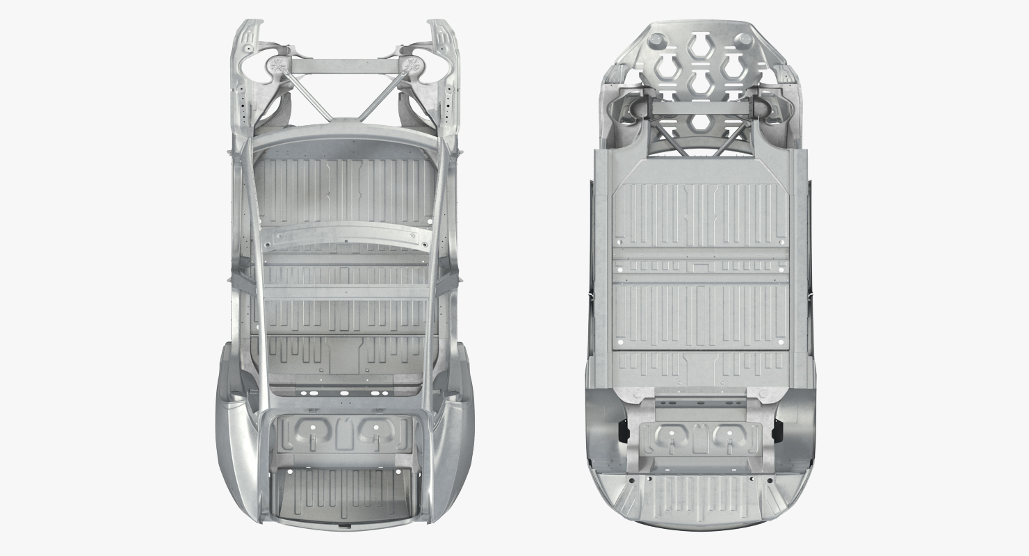 3D Tesla Model S Frame 3