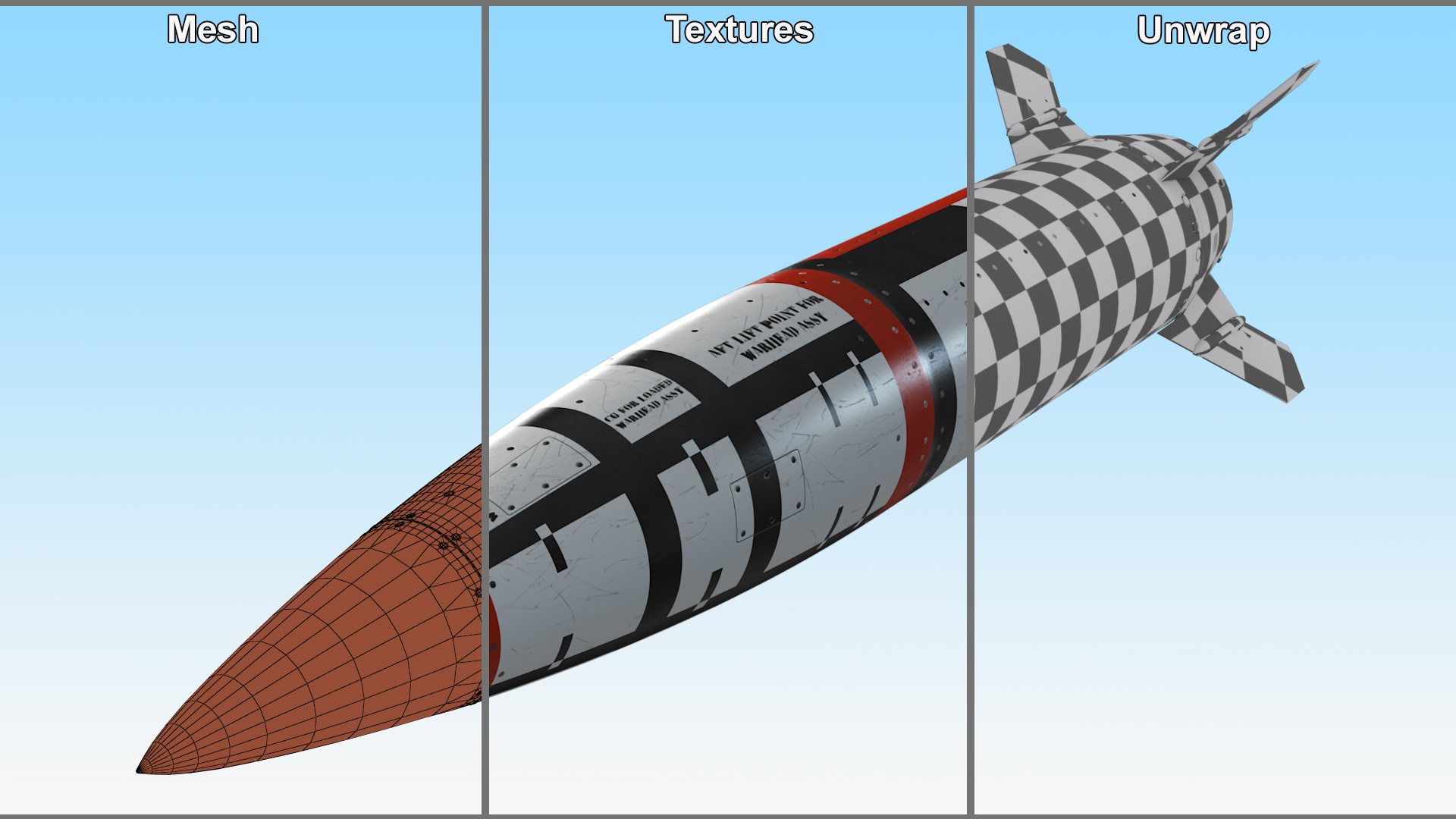 Air-to-Surface Missile ATACMS 3D model