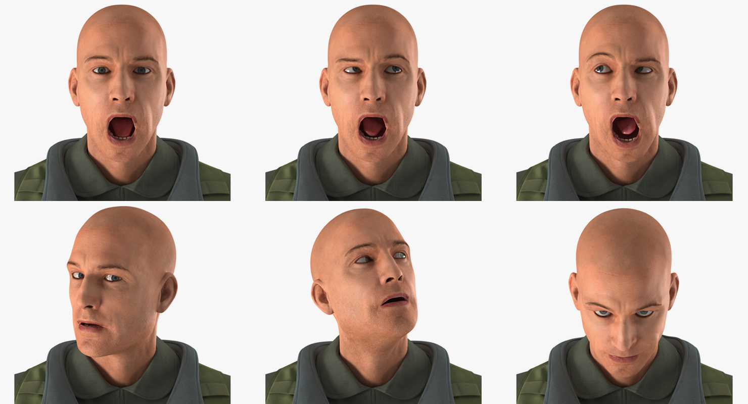 3D Military Jet Fighter Pilot Rigged model