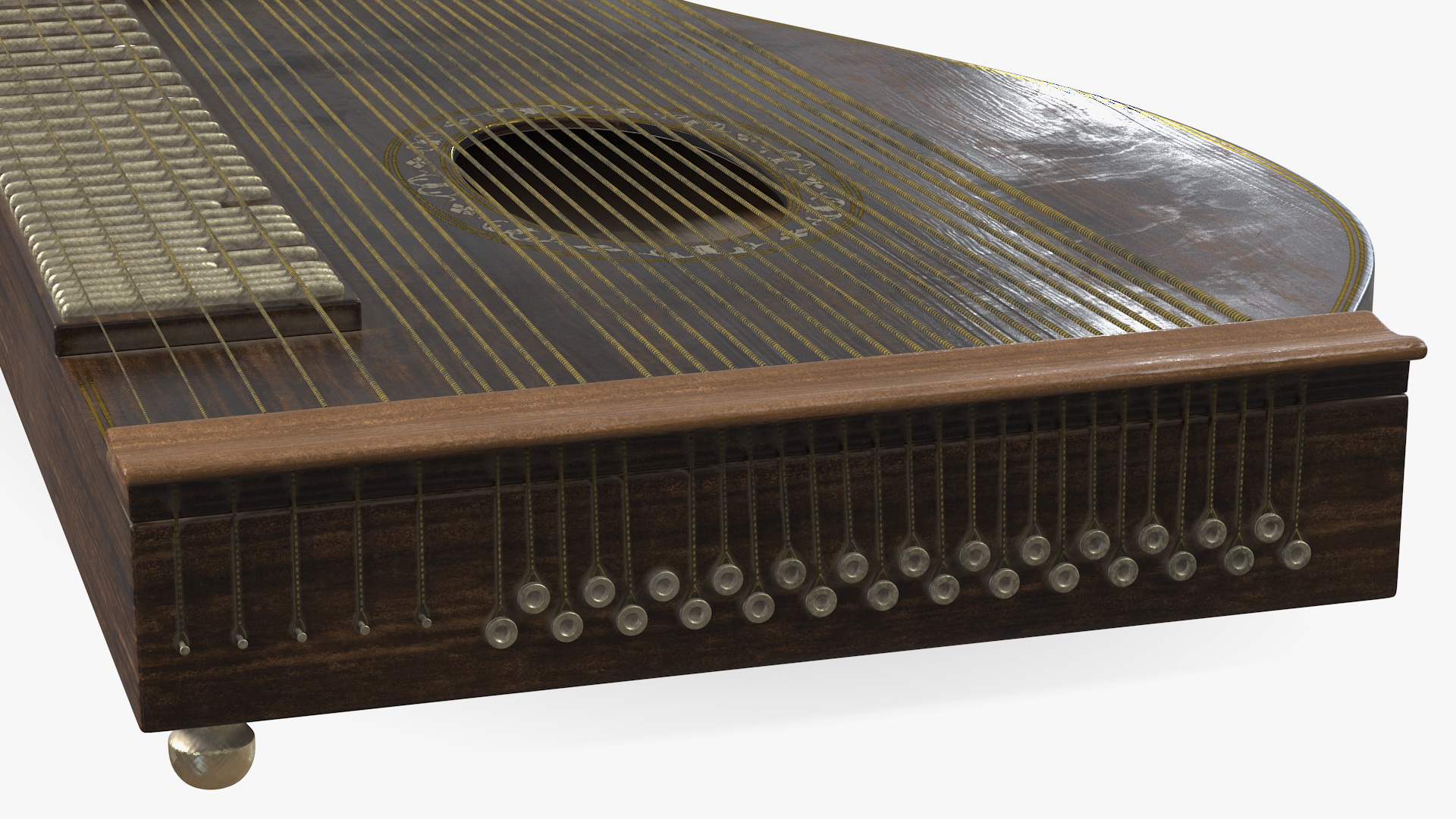 Concert Zither 3D model