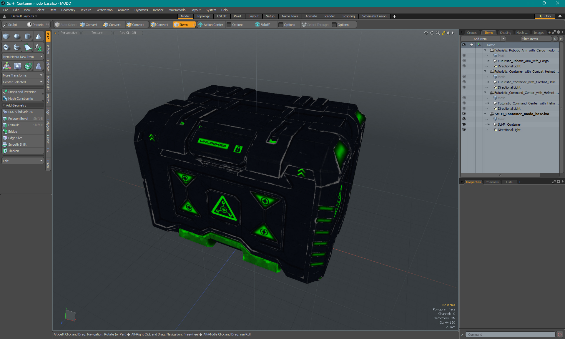 3D Sci-Fi Container