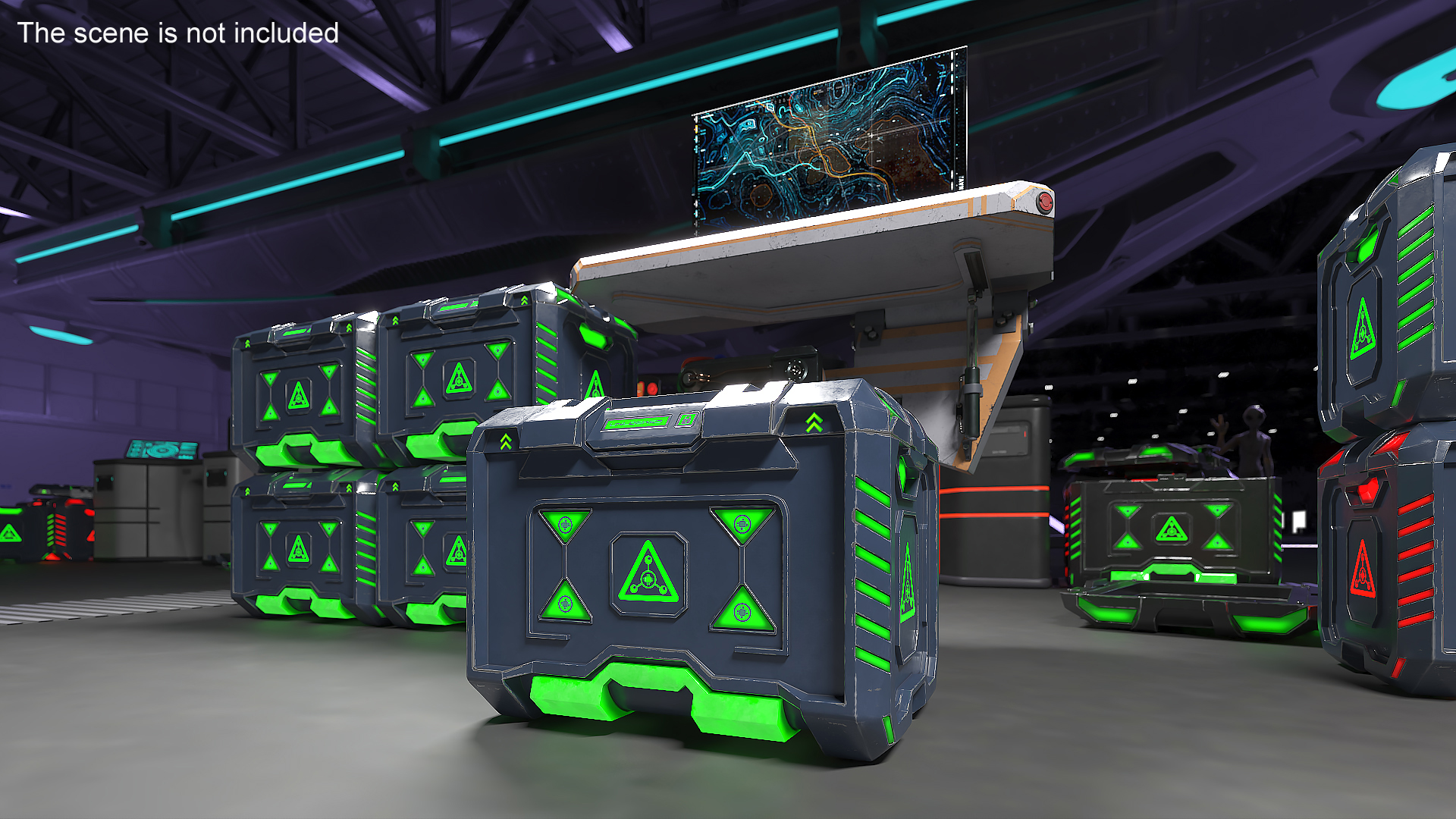 3D Sci-Fi Container