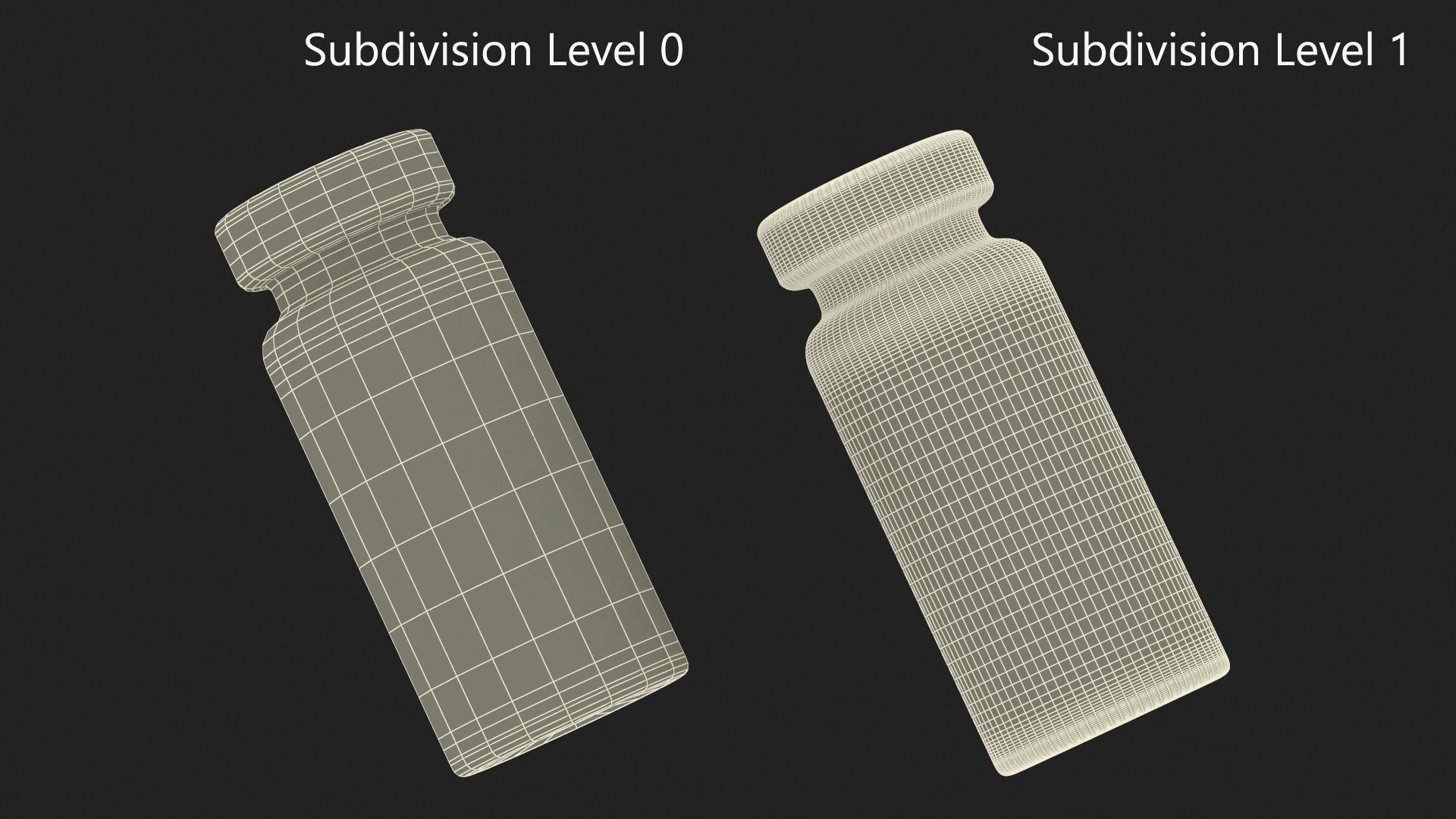 Sterile 10ml Vial with Rubber Stopper 3D