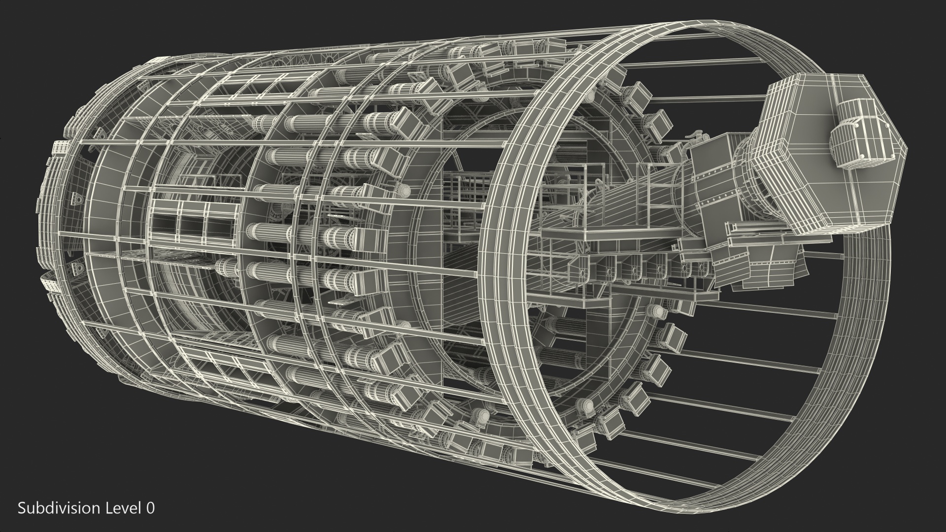 Tunnel Boring Machine Cutterhead 3D