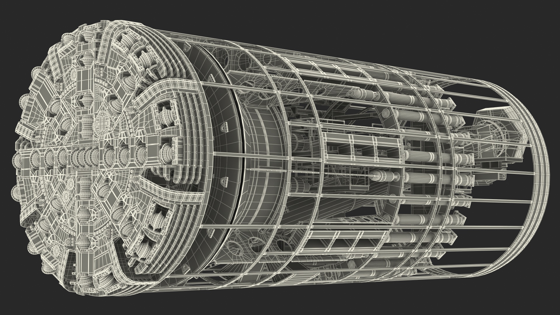 Tunnel Boring Machine Cutterhead 3D