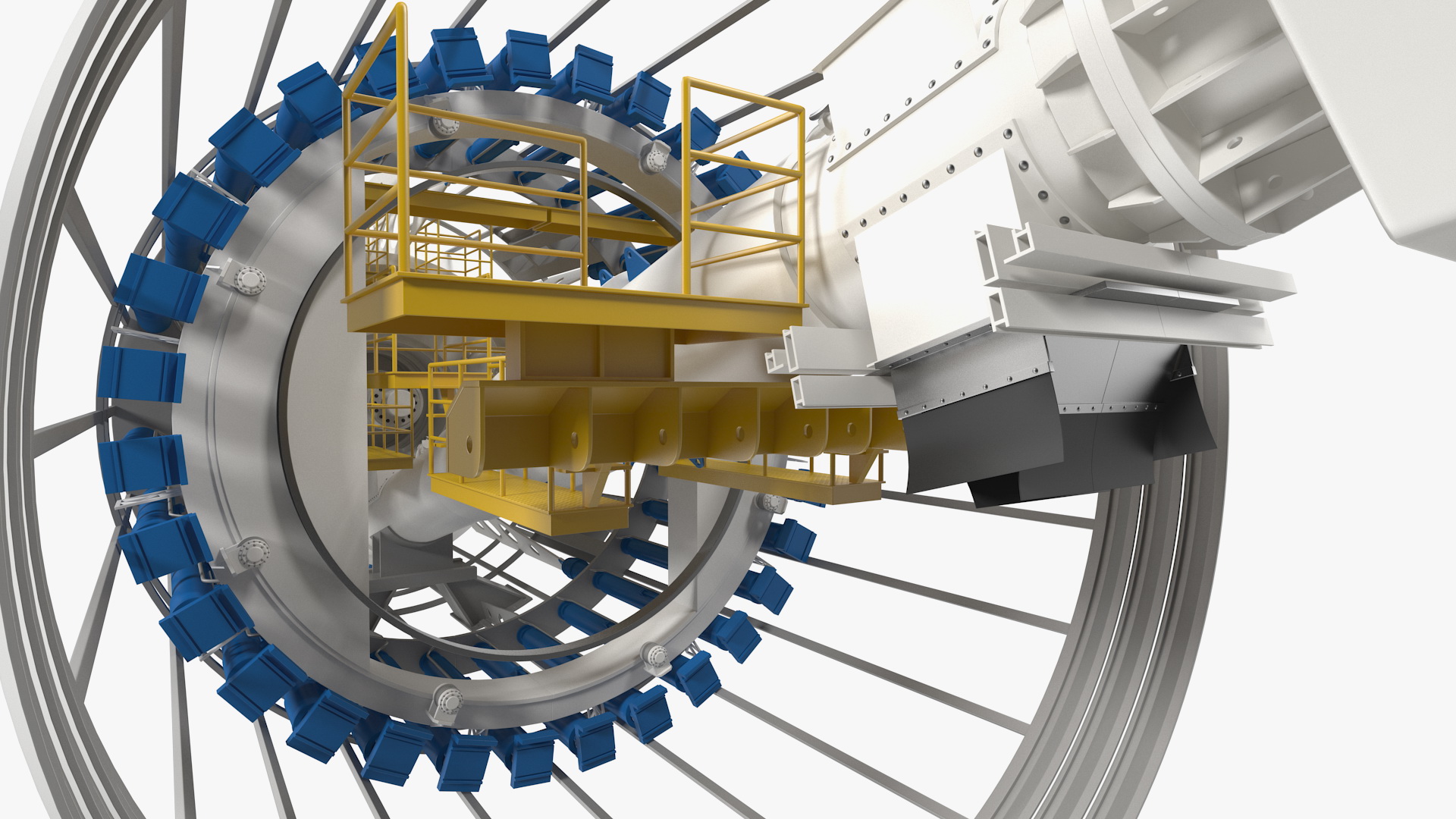 Tunnel Boring Machine Cutterhead 3D