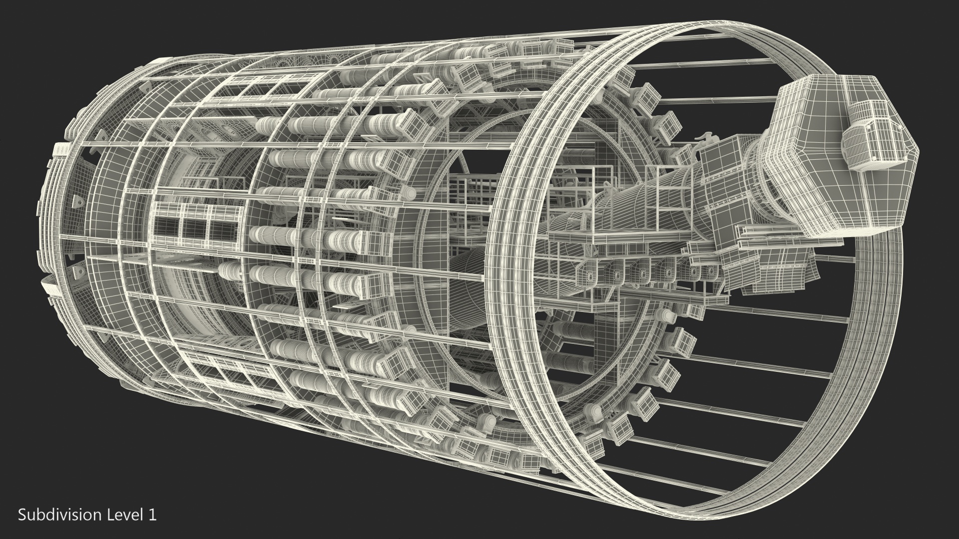 Tunnel Boring Machine Cutterhead 3D