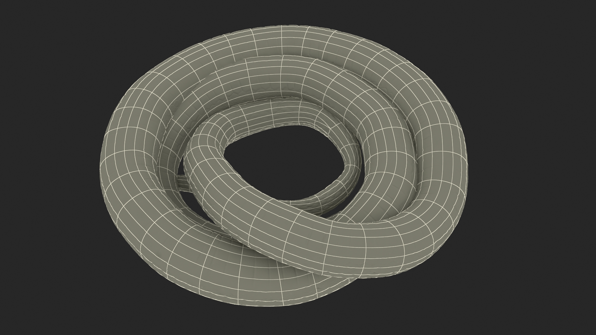 3D model Ringed Snake Green Coiled