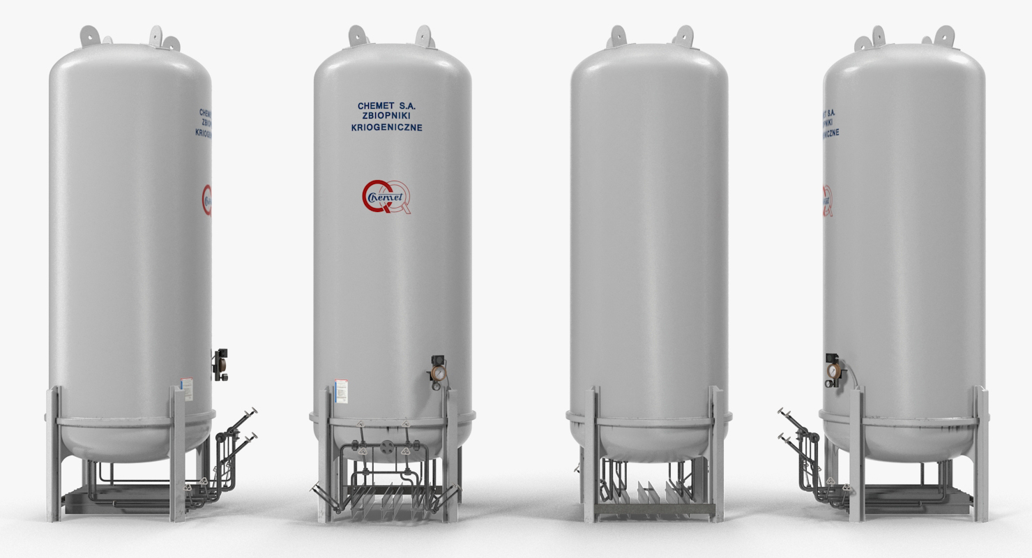 3D model LNG Storage Tank Vertical