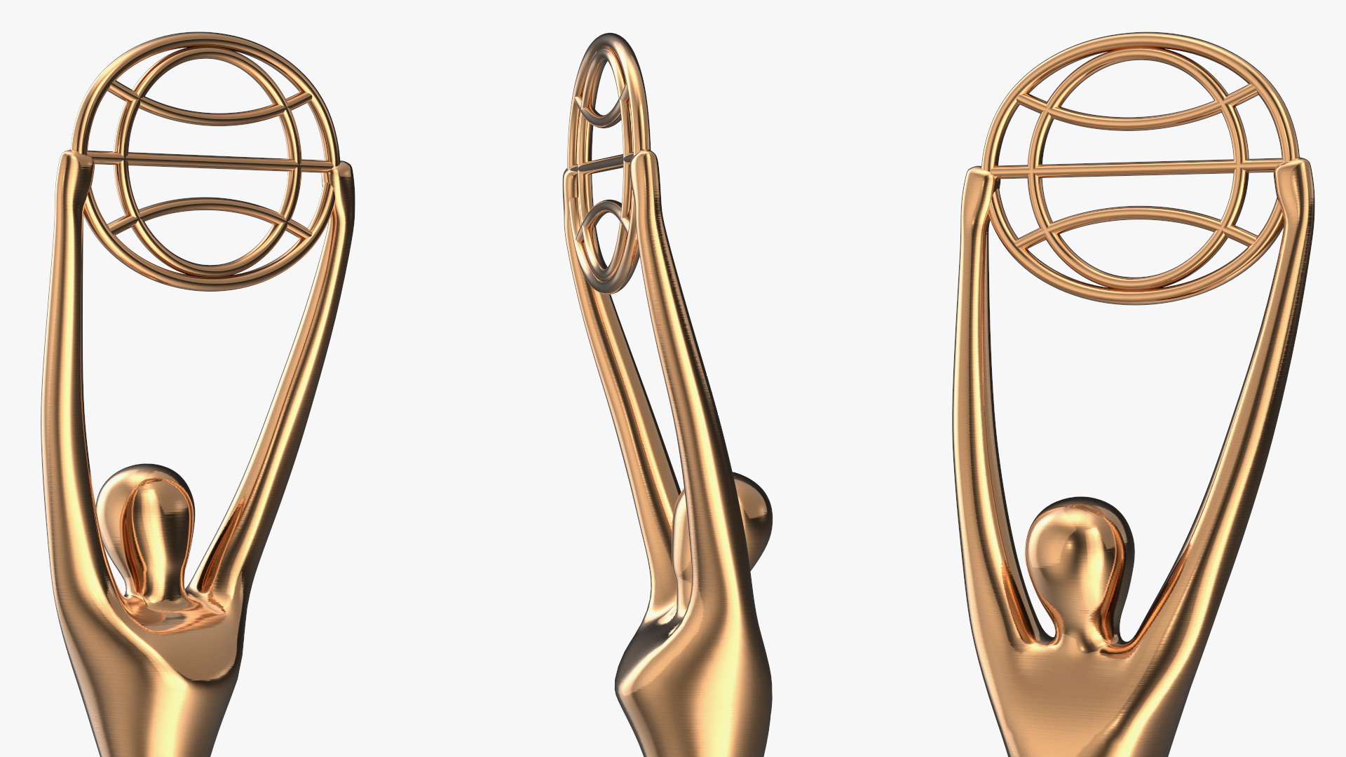 3D Trophies Clio Award in Stand model