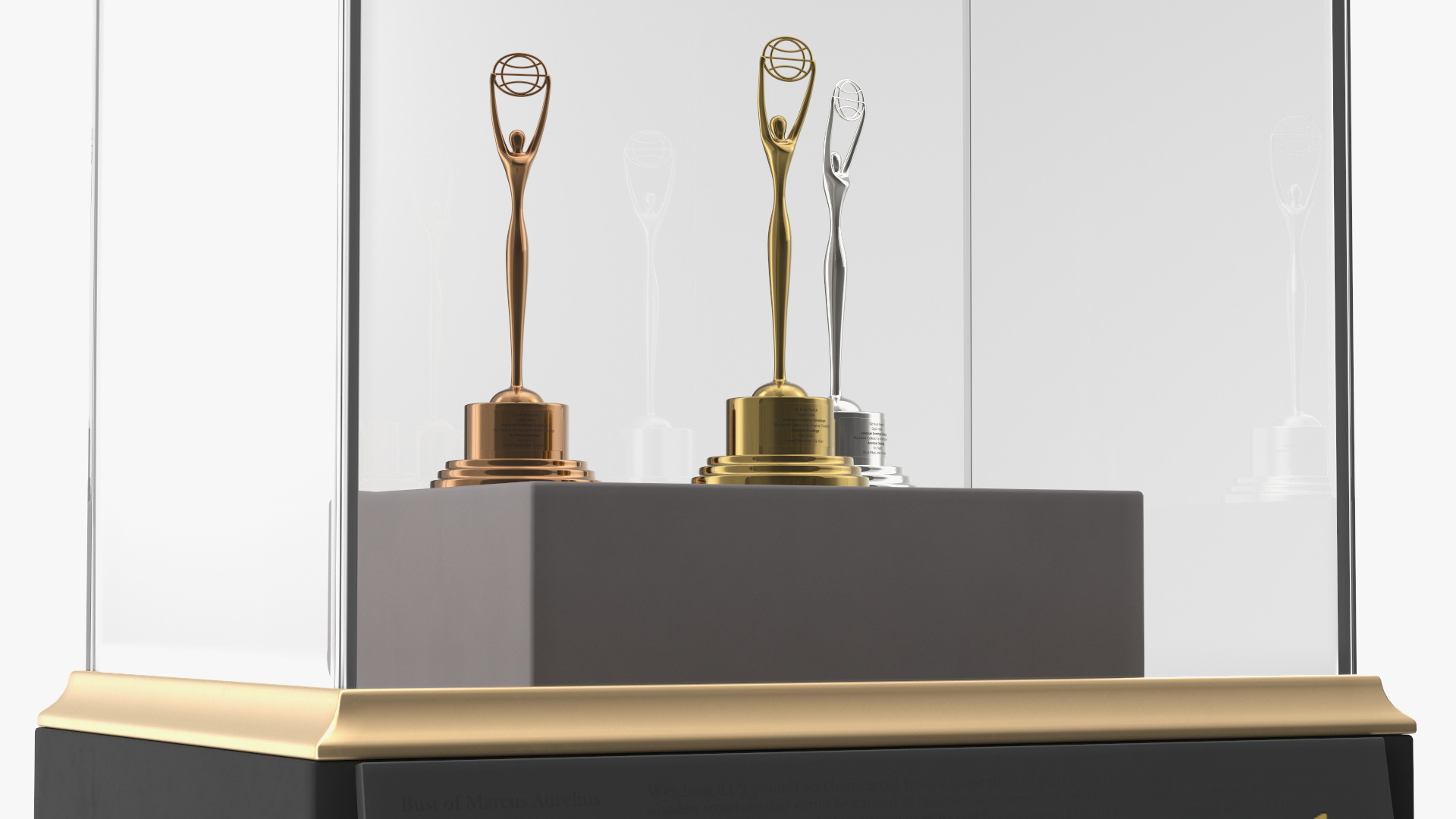 3D Trophies Clio Award in Stand model