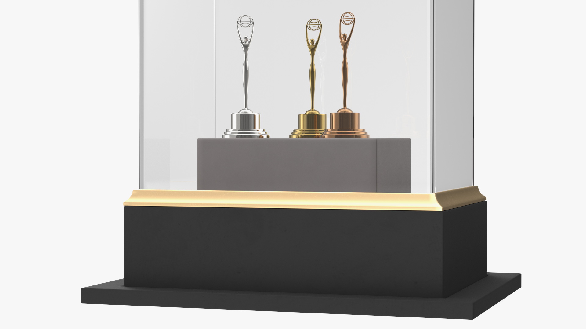 3D Trophies Clio Award in Stand model