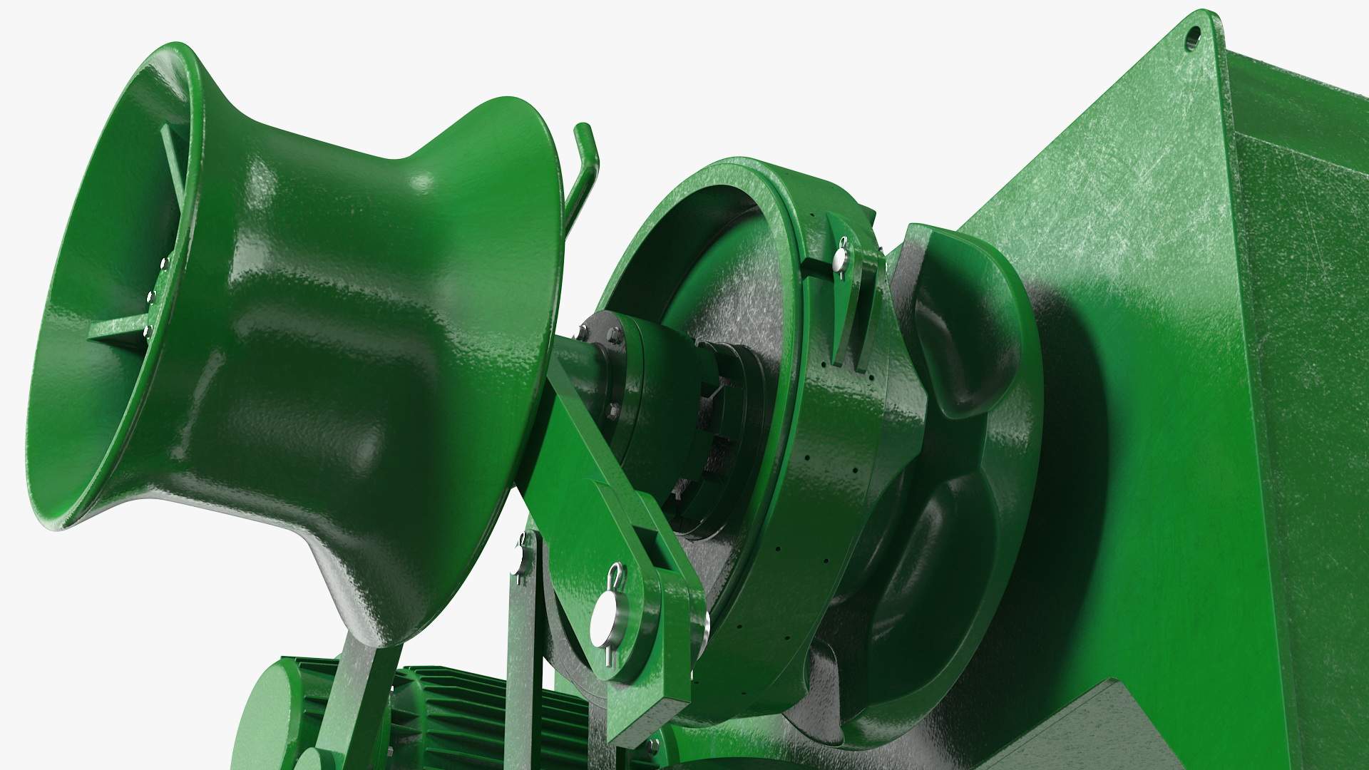 Marine Hydraulic Anchor Windlass Mechanism 3D