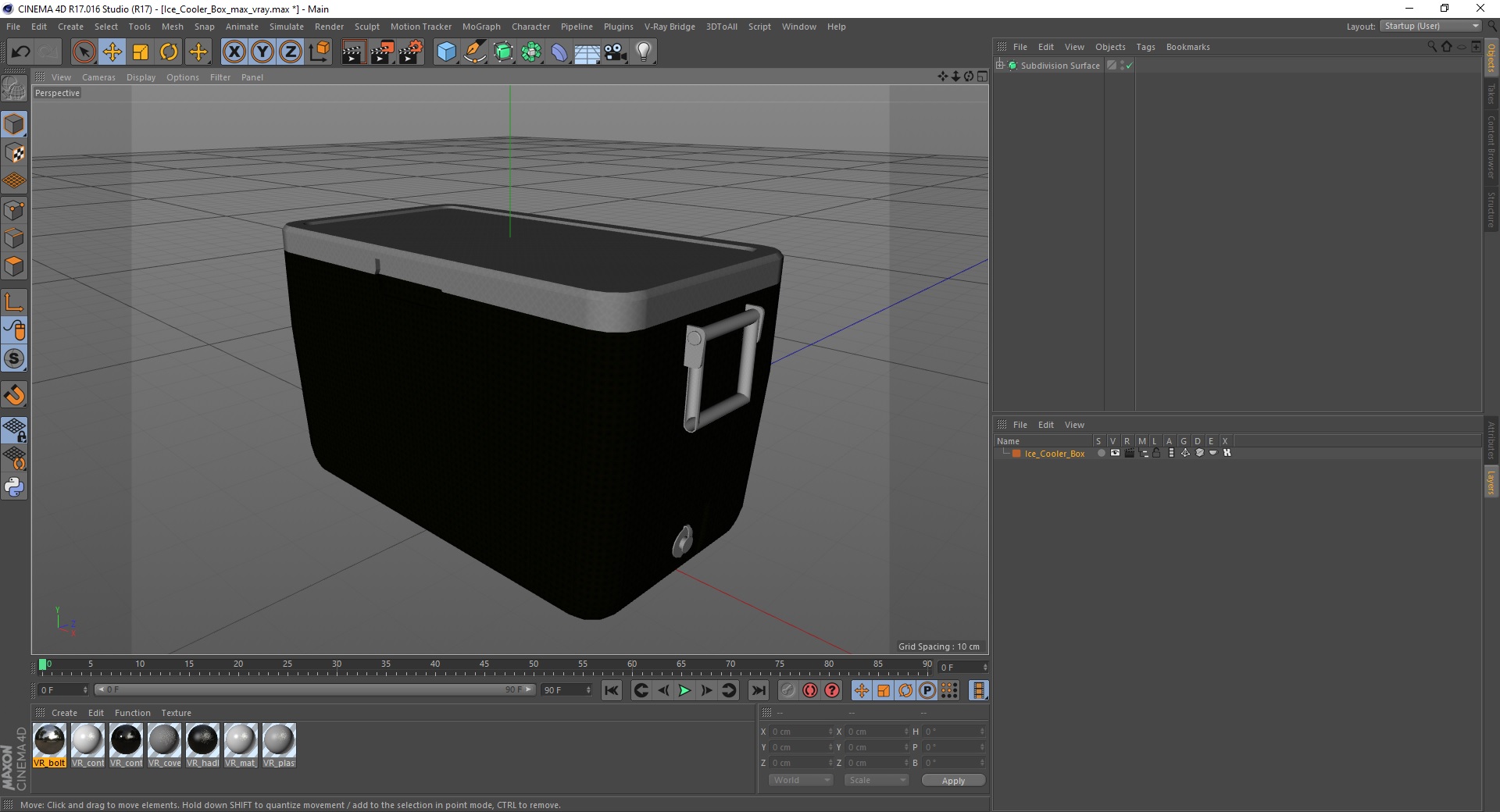 Ice Cooler Box 3D model