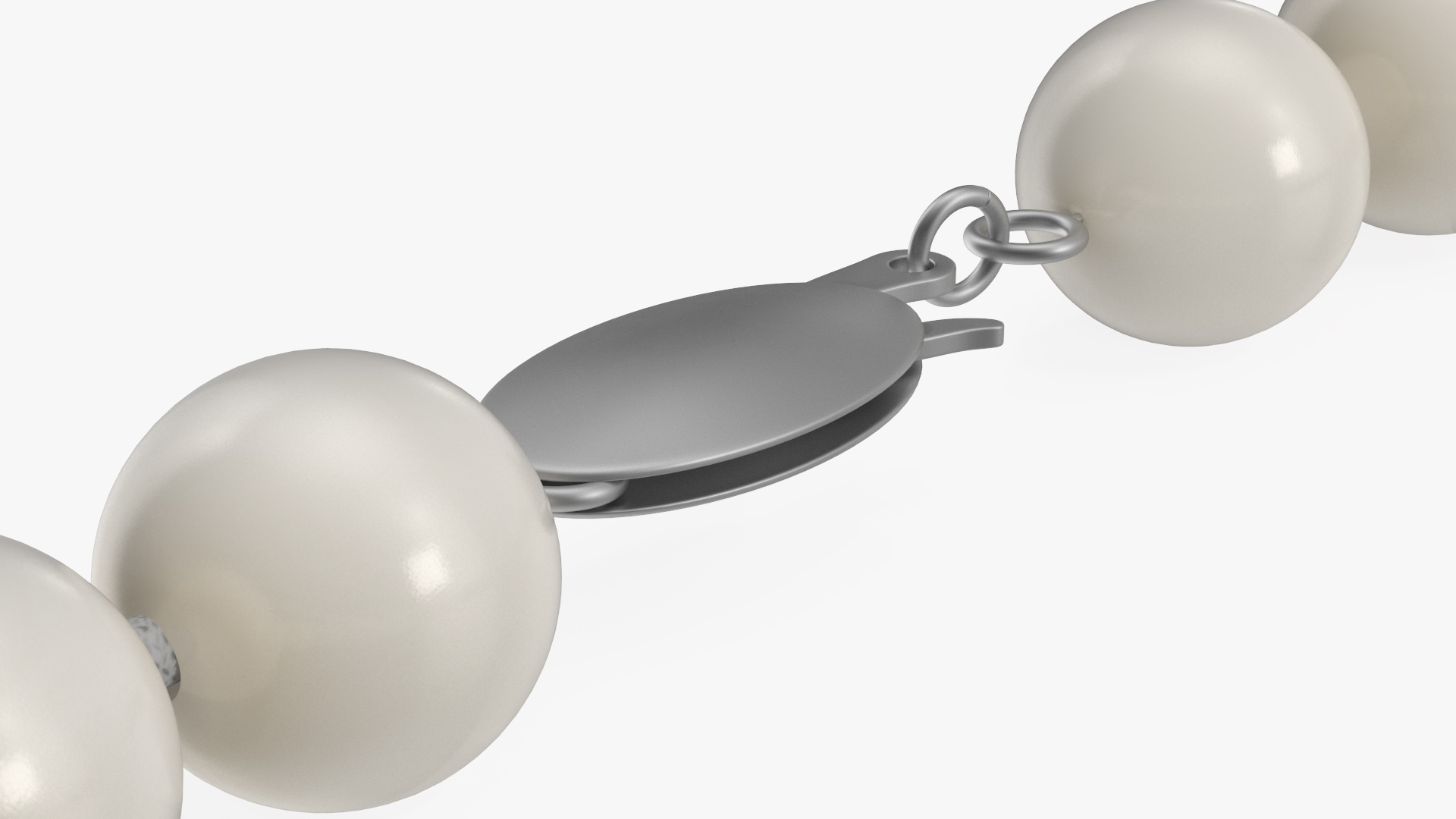 3D model White Pearl Necklace