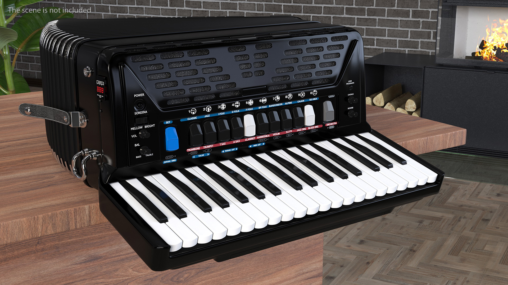 Accordion Electronic Musical Instrument 3D model