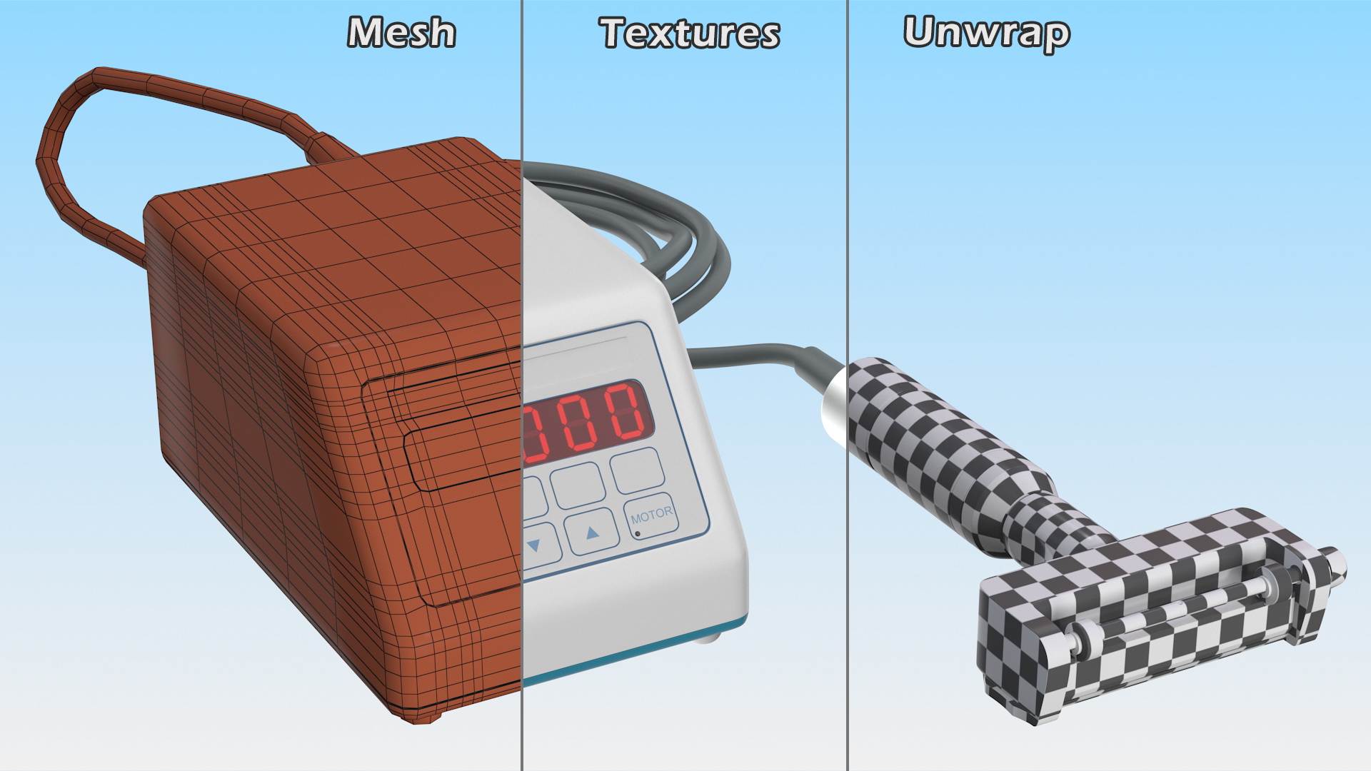 3D model Skin Graft Pneumatic Dermatome