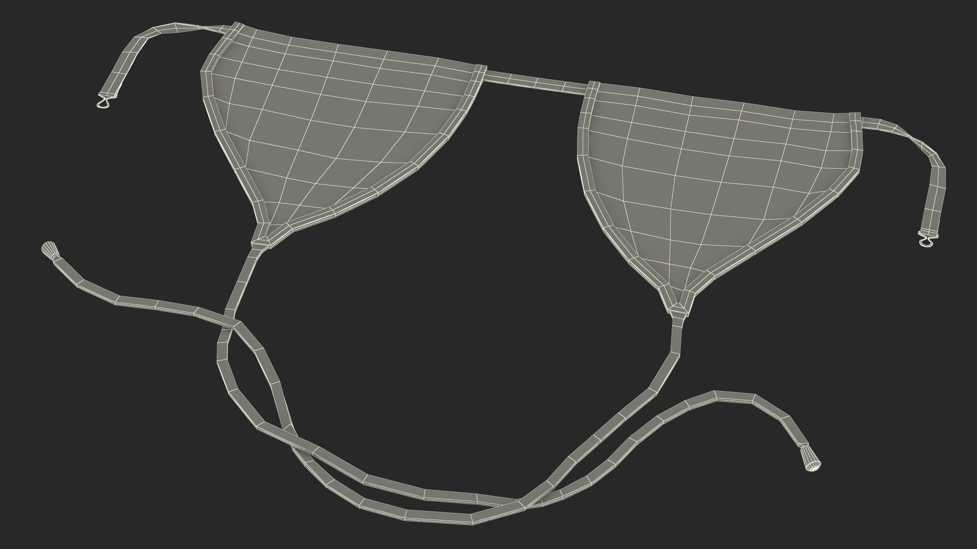 Triangle Bikini Top 3D model