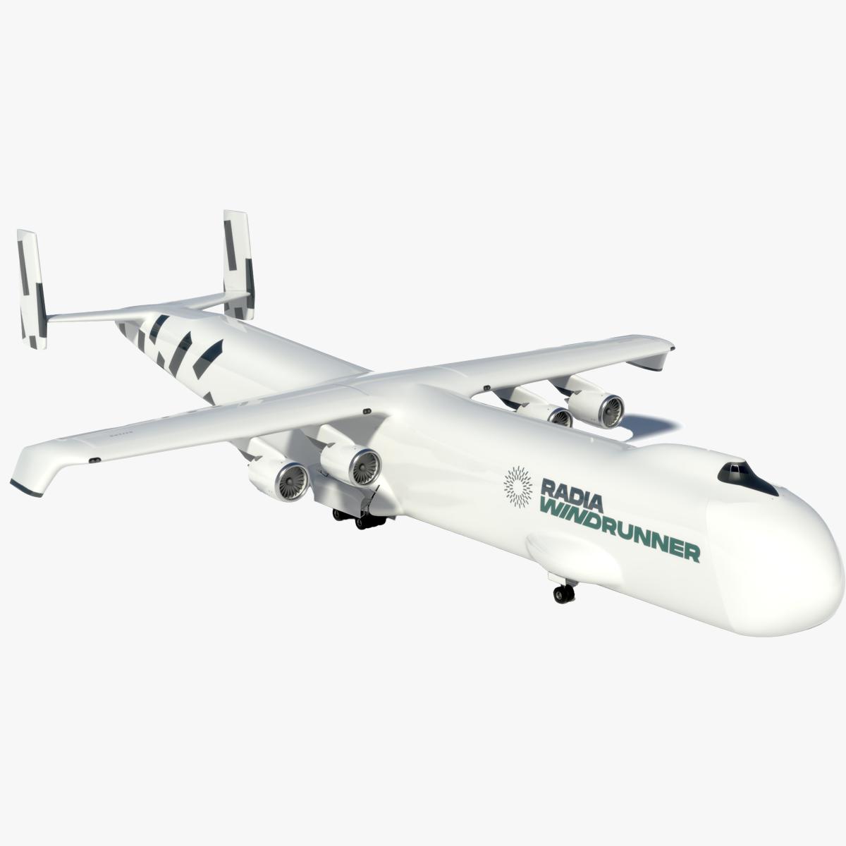 Radia Windrunner Cargo Airplane Rigged for Cinema 4D 3D