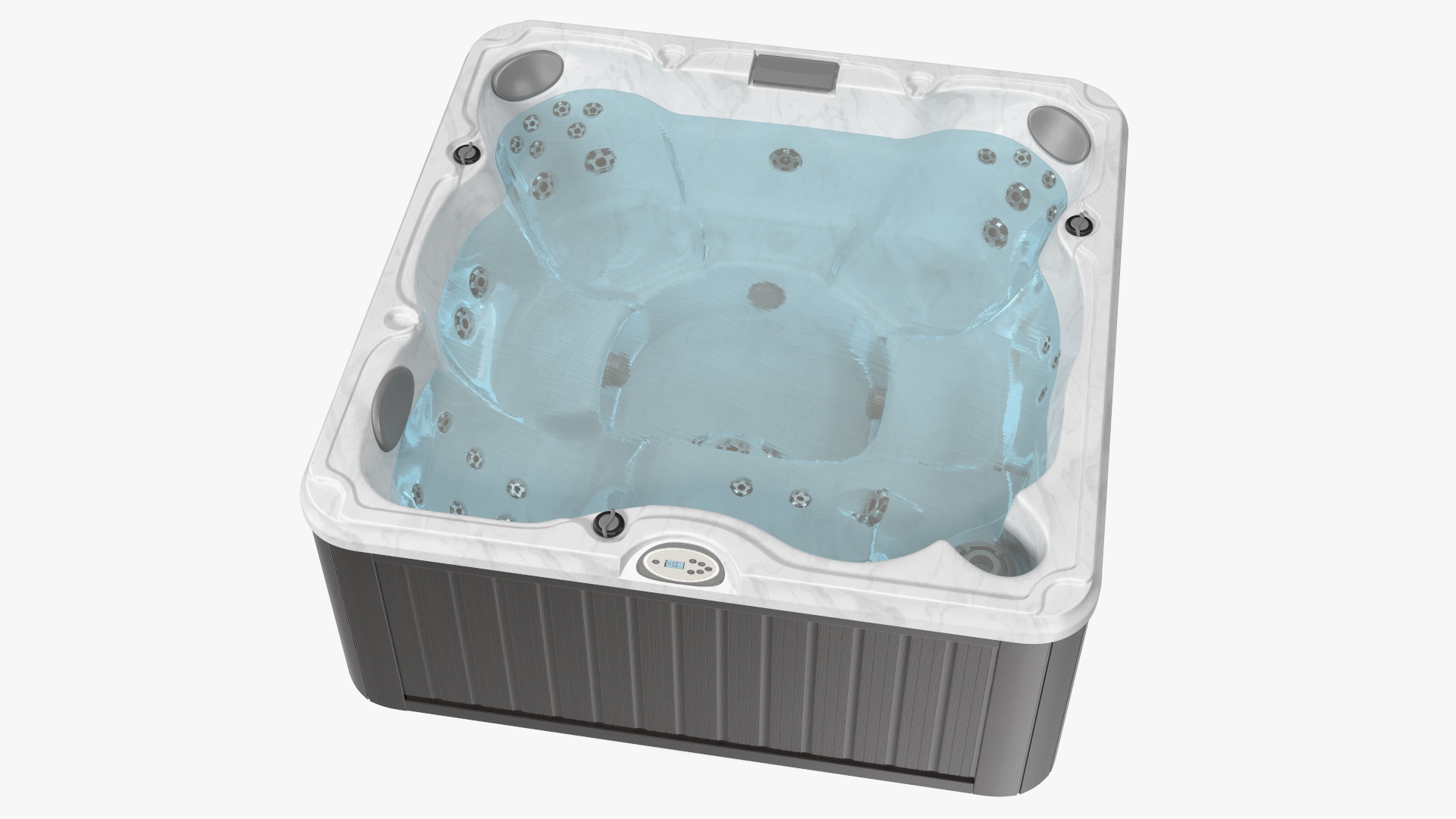 3D Hot Tub with Water model