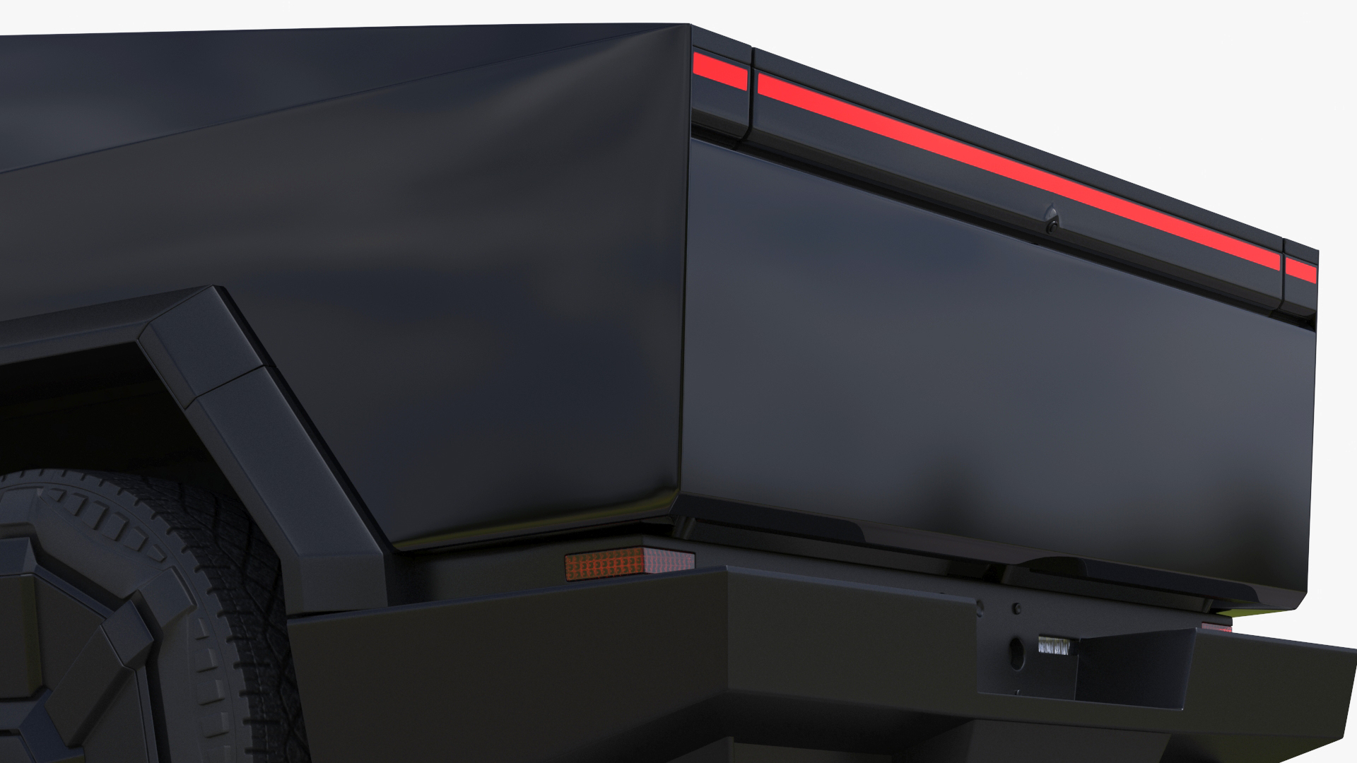 3D Tesla Cybertruck Police Patrol Vehicle model