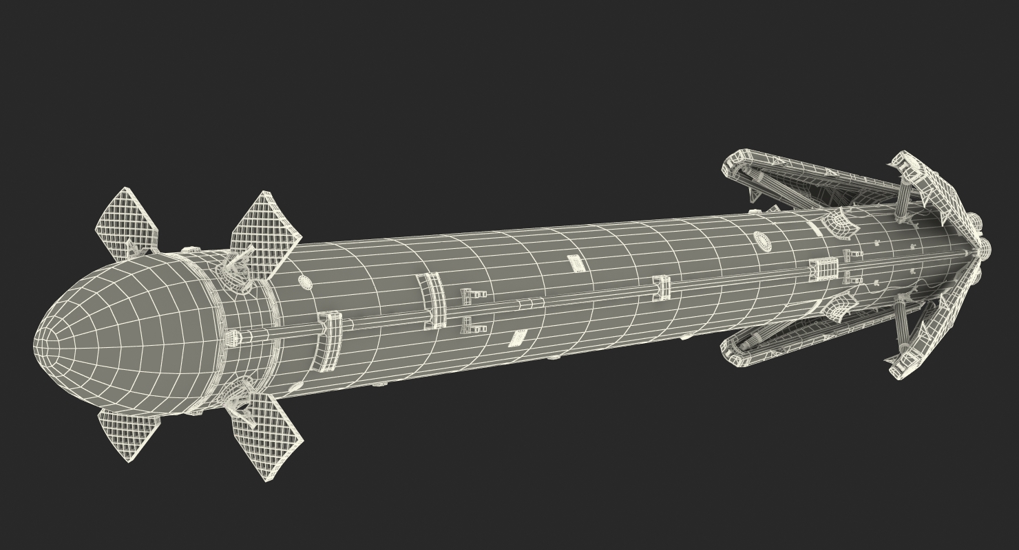 3D model Space Booster Rigged