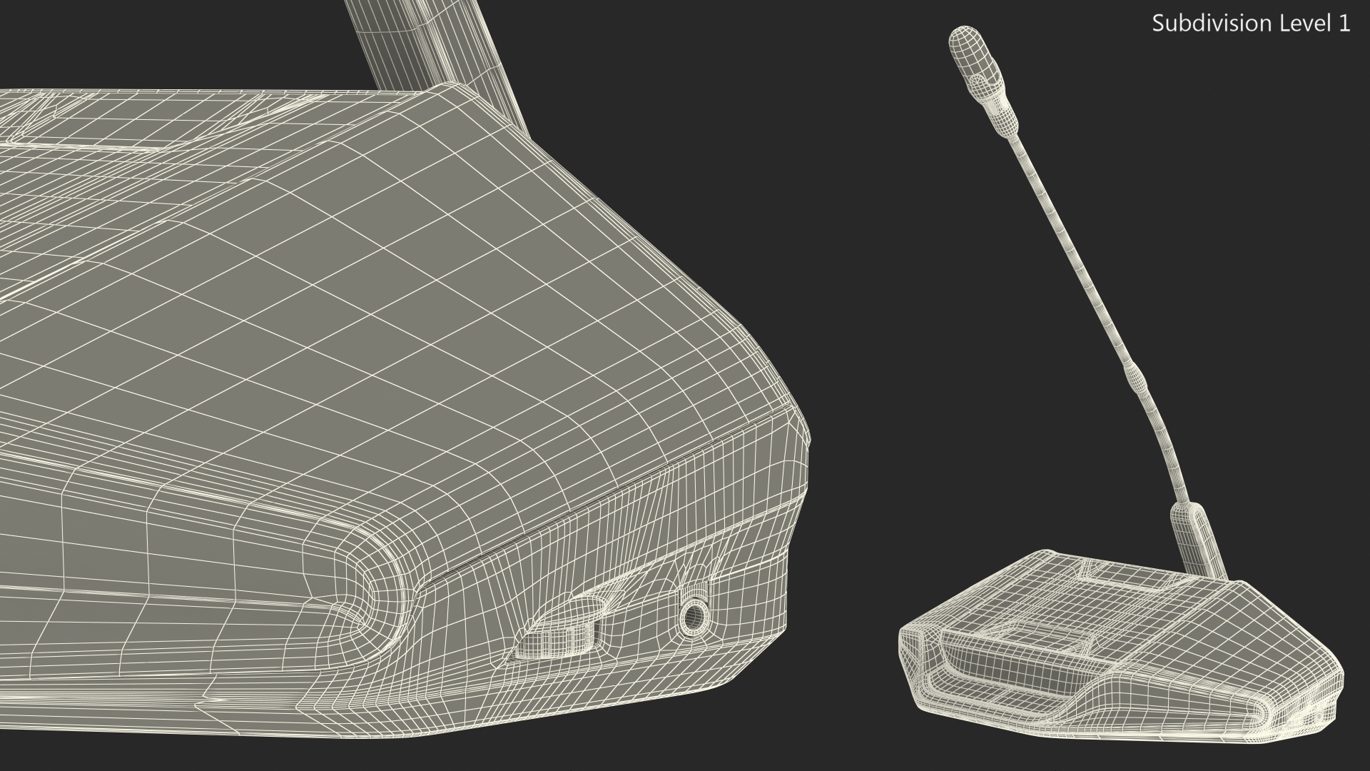 3D model Discussion Device with Language Selector