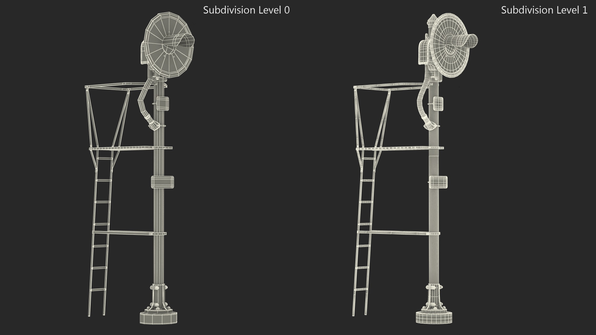 Railroad Signal Single 3D